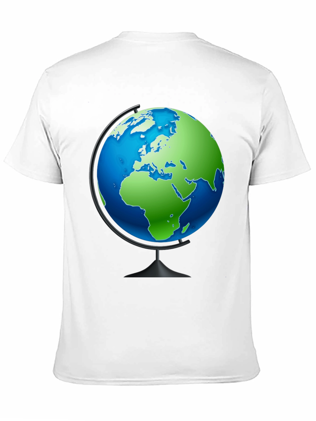 Globe Graphic Black T-Shirt - Travel the World!