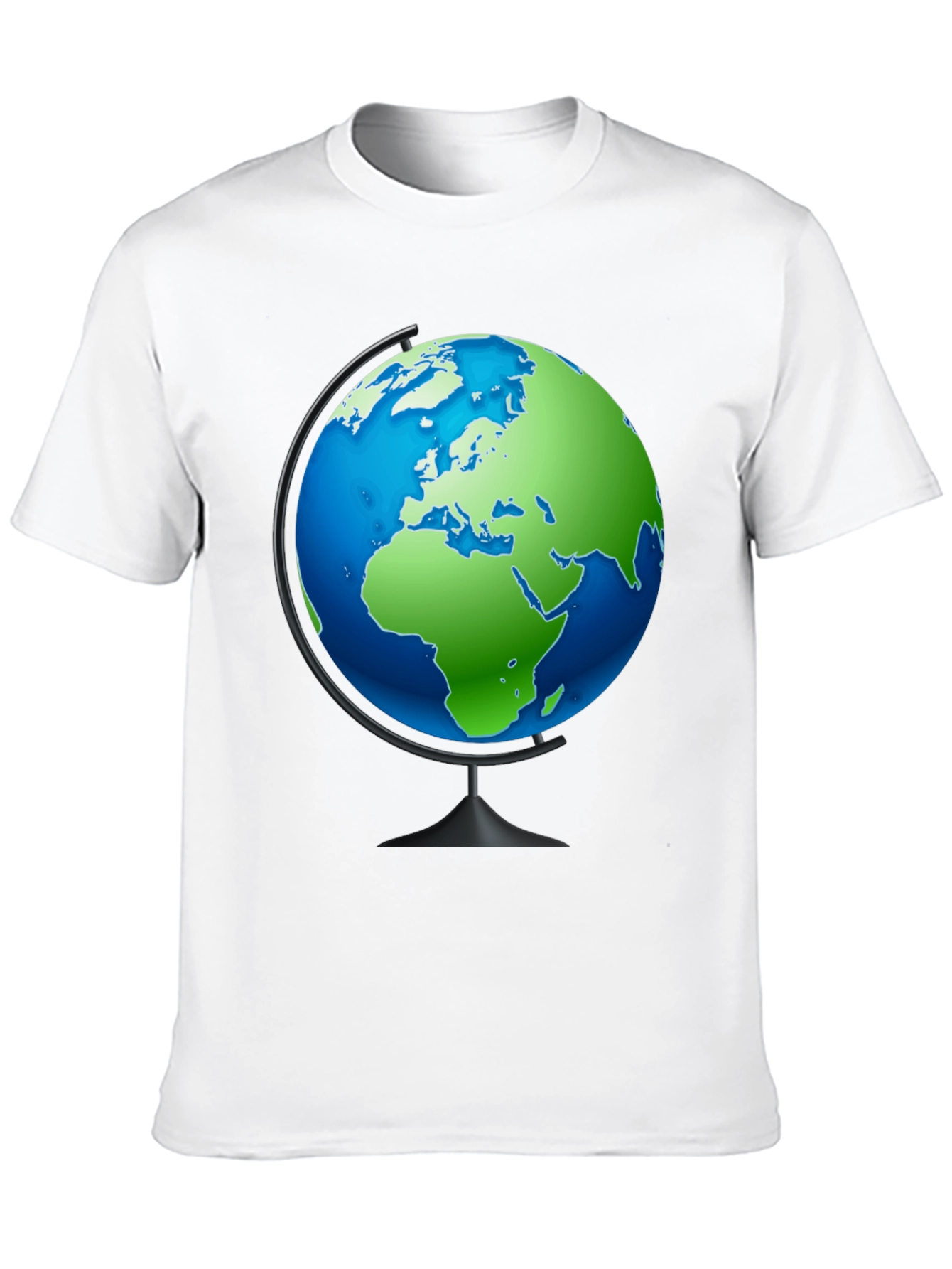 Globe Graphic Black T-Shirt - Travel the World!