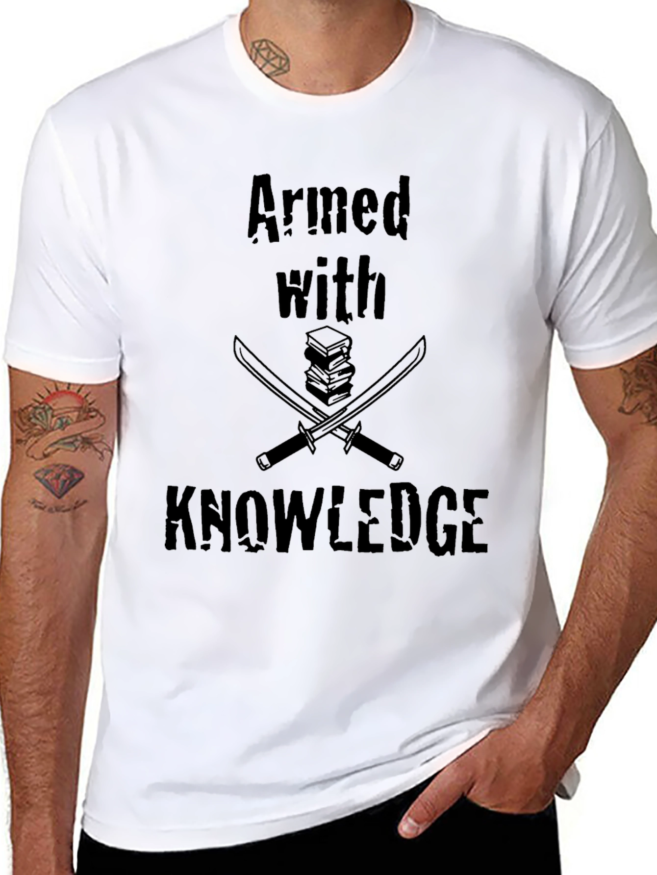 Armed with Knowledge Graphic T-Shirt
