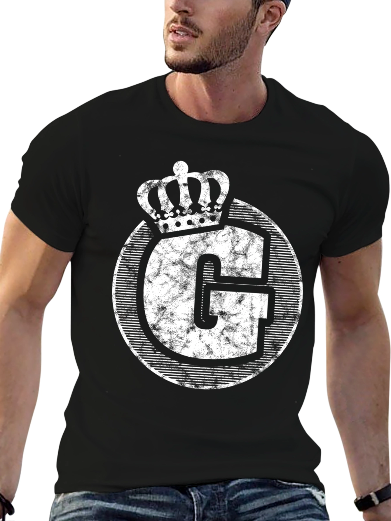 Crowned Initial G Graphic Tee