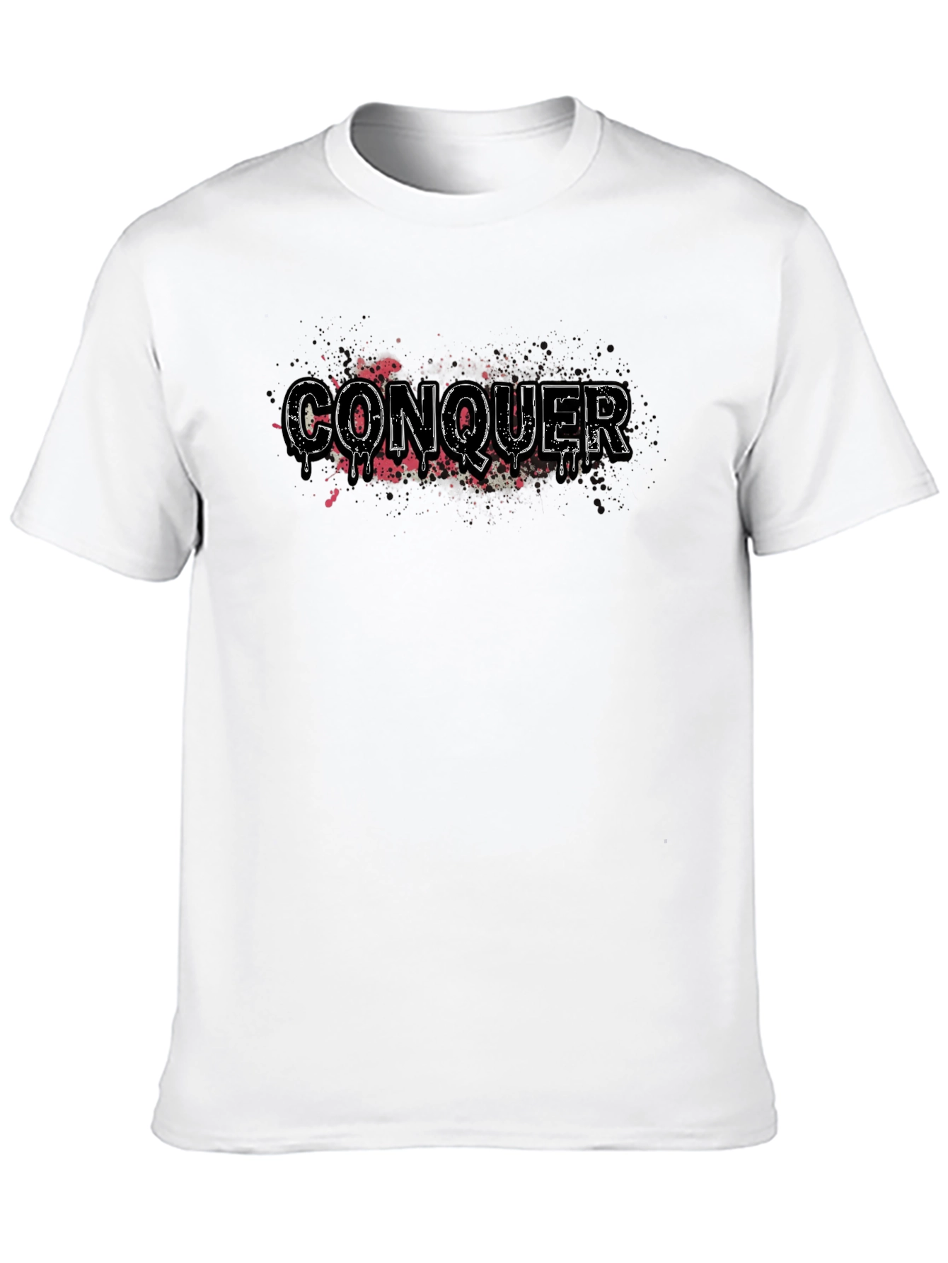 Conquer Graphic T-Shirt - Mens Black Tee