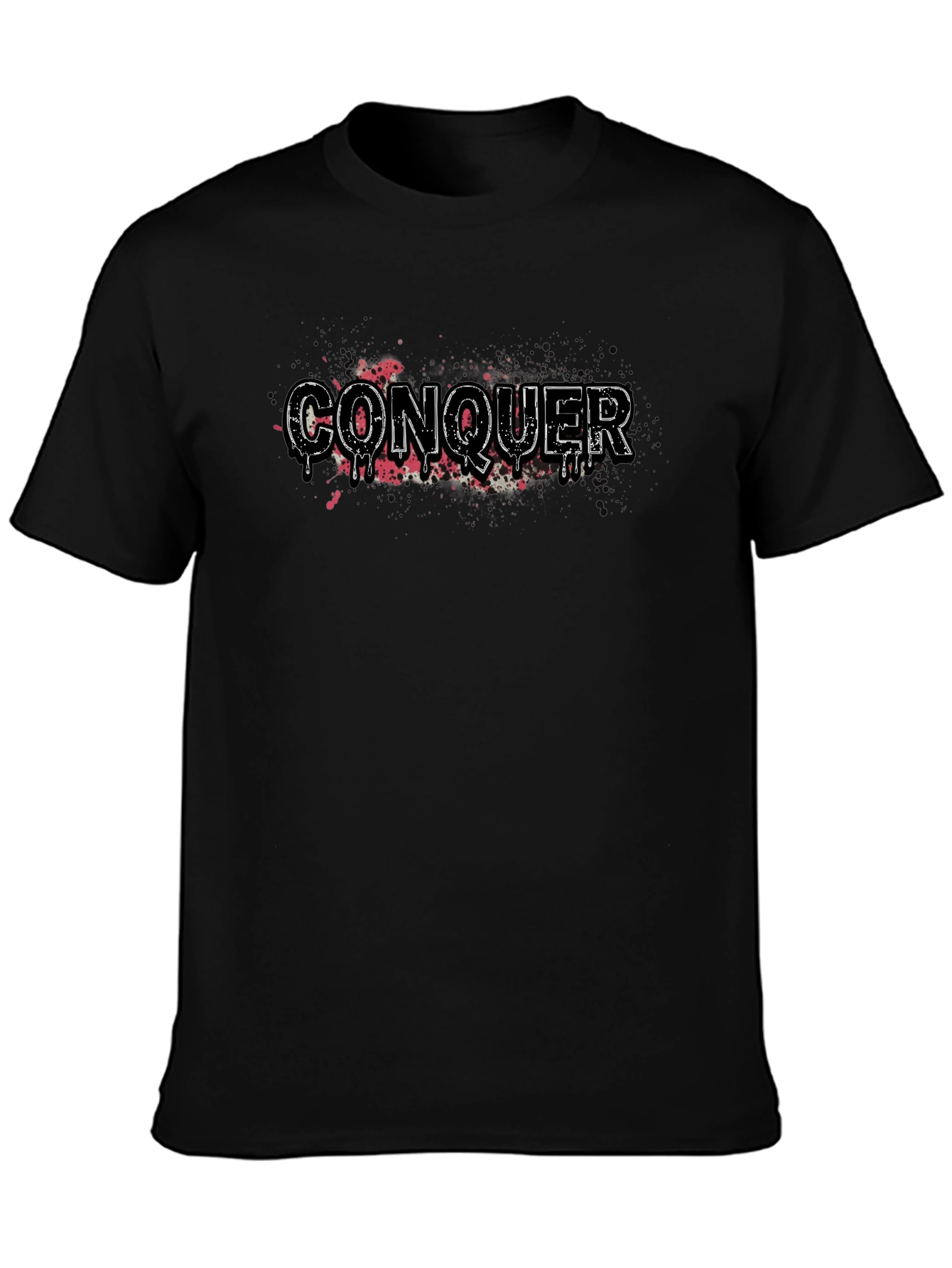 Conquer Graphic T-Shirt - Mens Black Tee