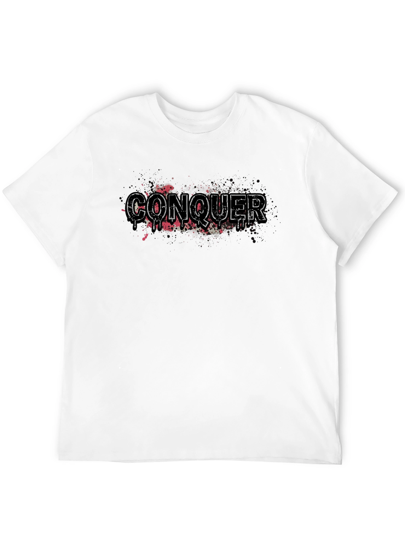 Conquer Graphic T-Shirt - Mens Black Tee