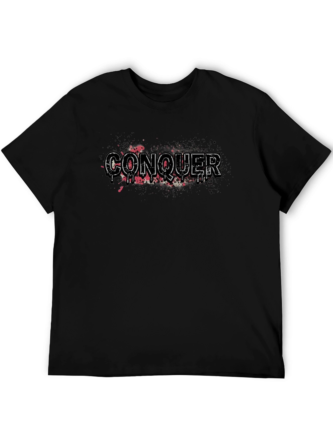 Conquer Graphic T-Shirt - Mens Black Tee