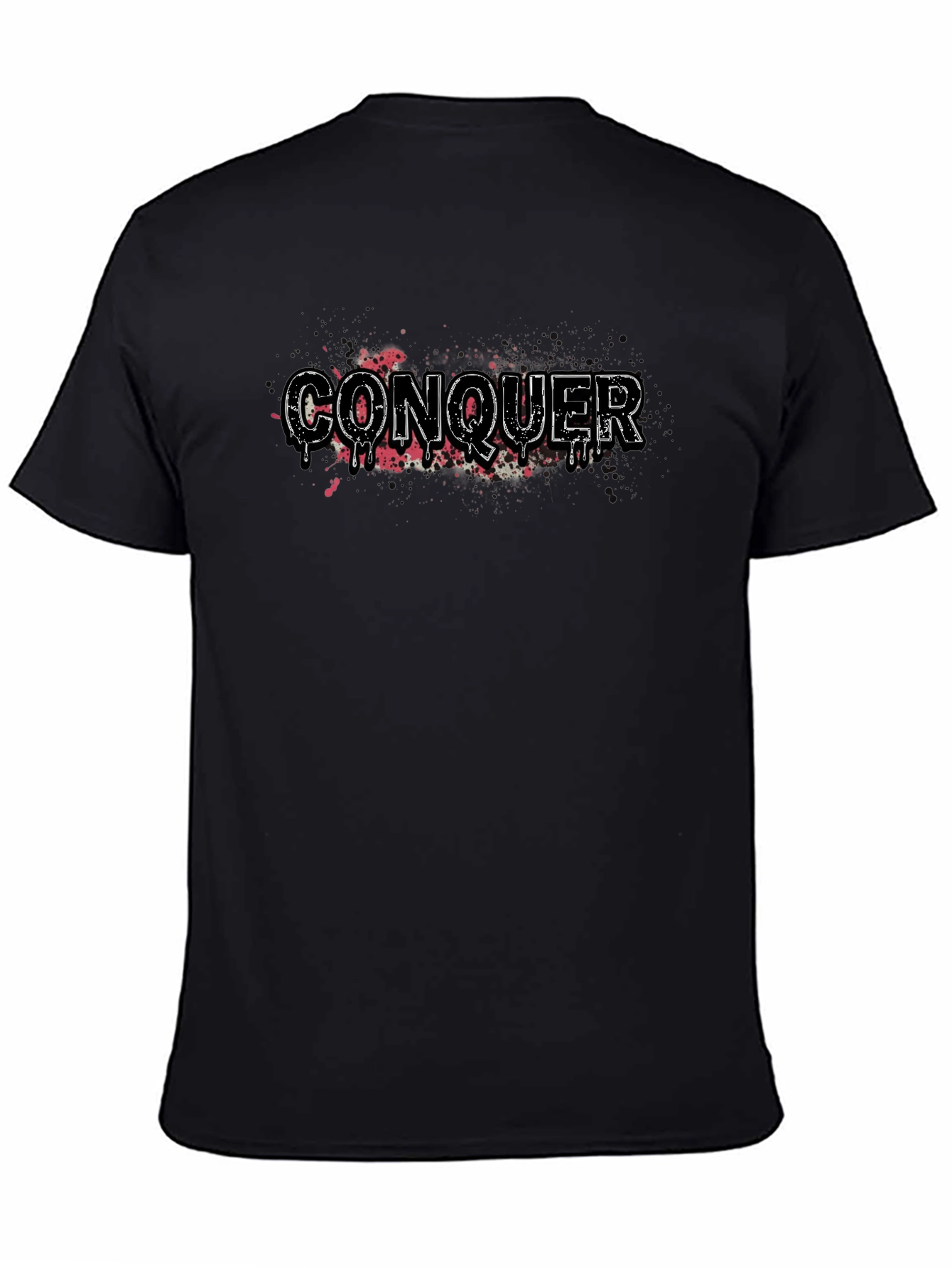 Conquer Graphic T-Shirt - Mens Black Tee