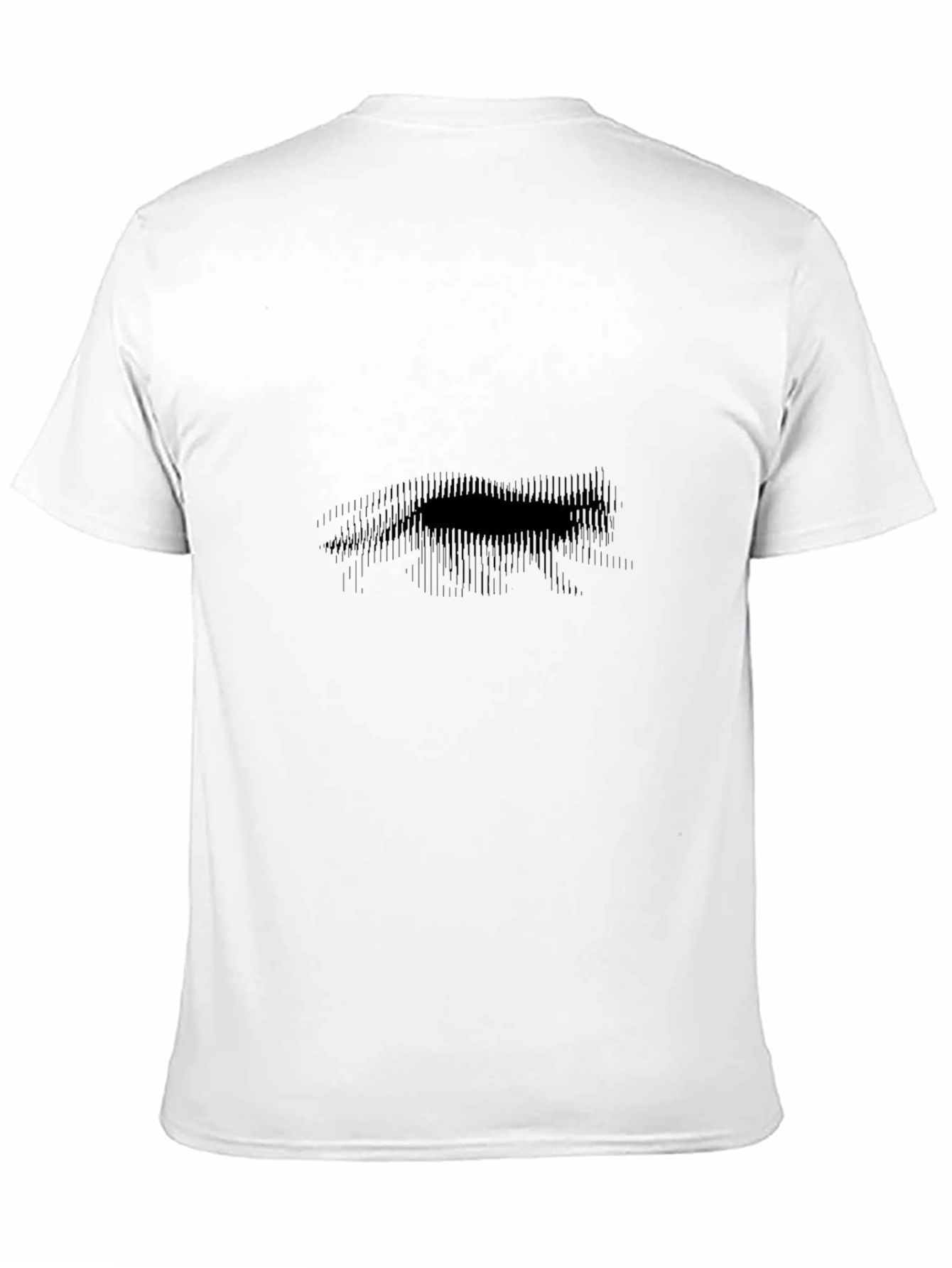 Abstract Bear Graphic Black T-Shirt