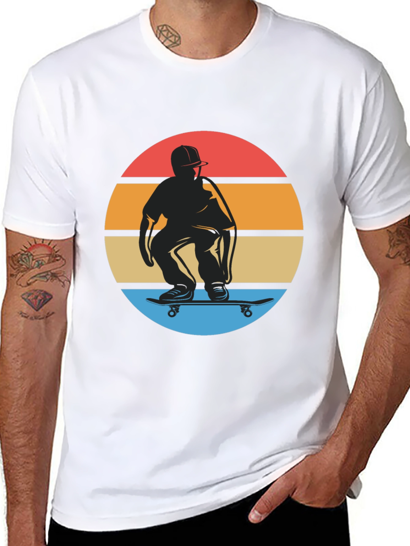 Retro Skateboarder Graphic Tee