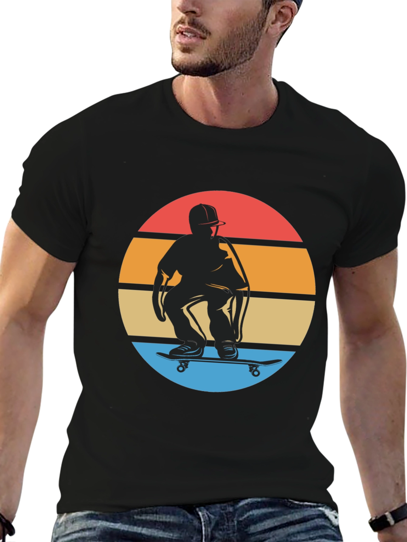 Retro Skateboarder Graphic Tee