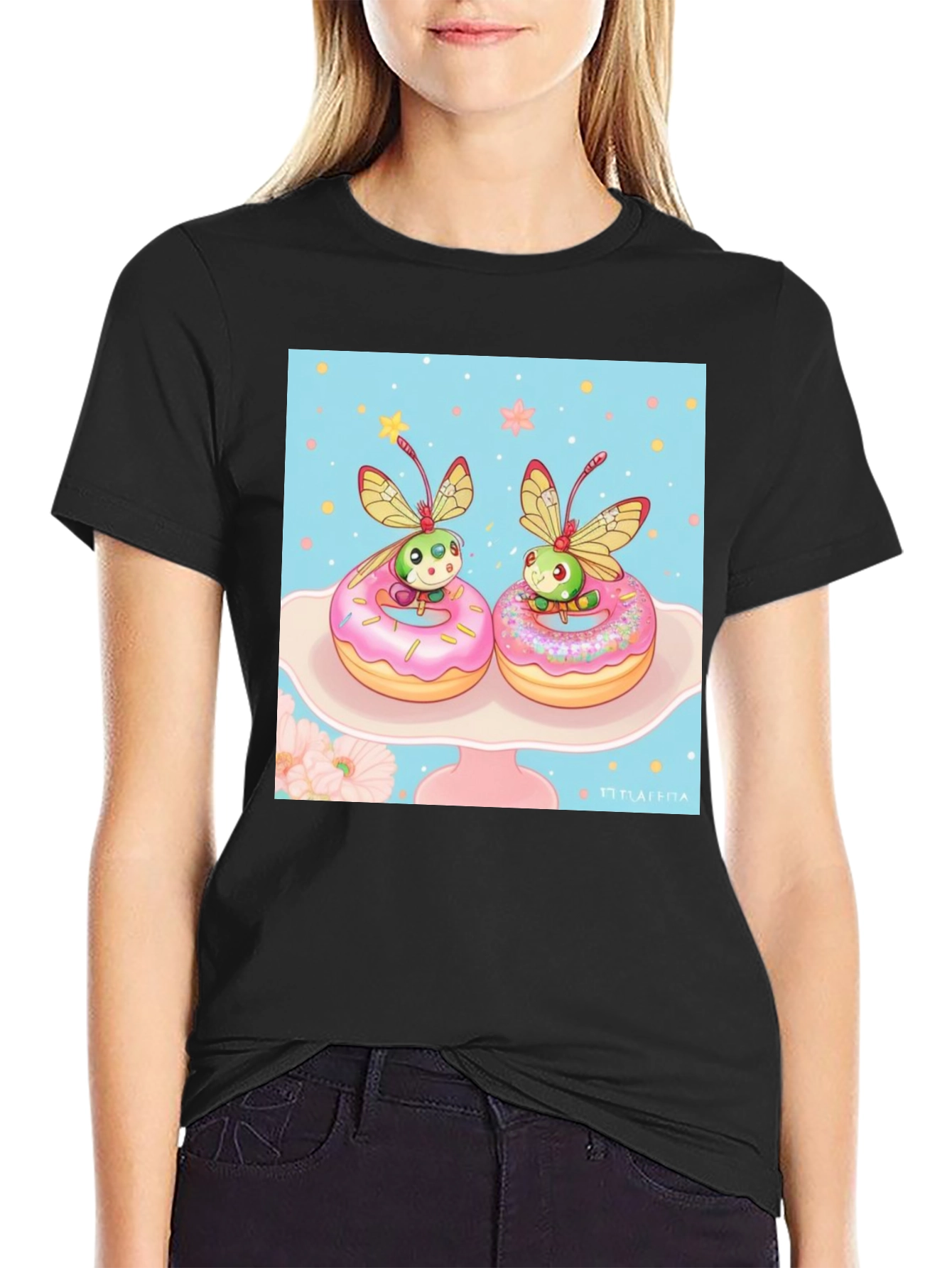 Cute Bug on Donut T-Shirt