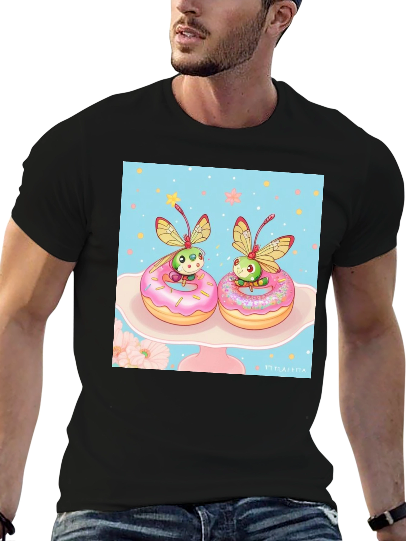 Cute Bug on Donut T-Shirt