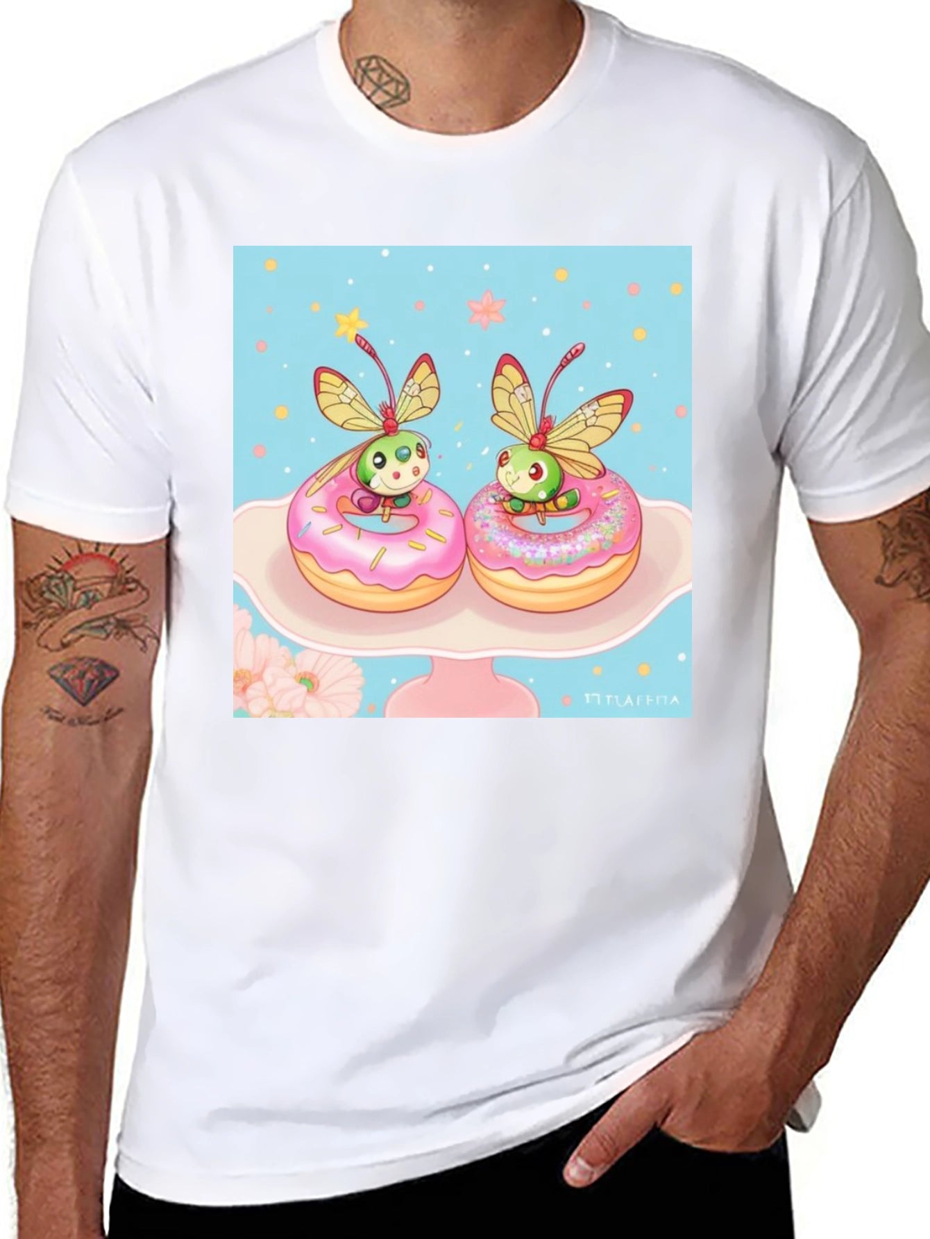 Cute Bug on Donut T-Shirt