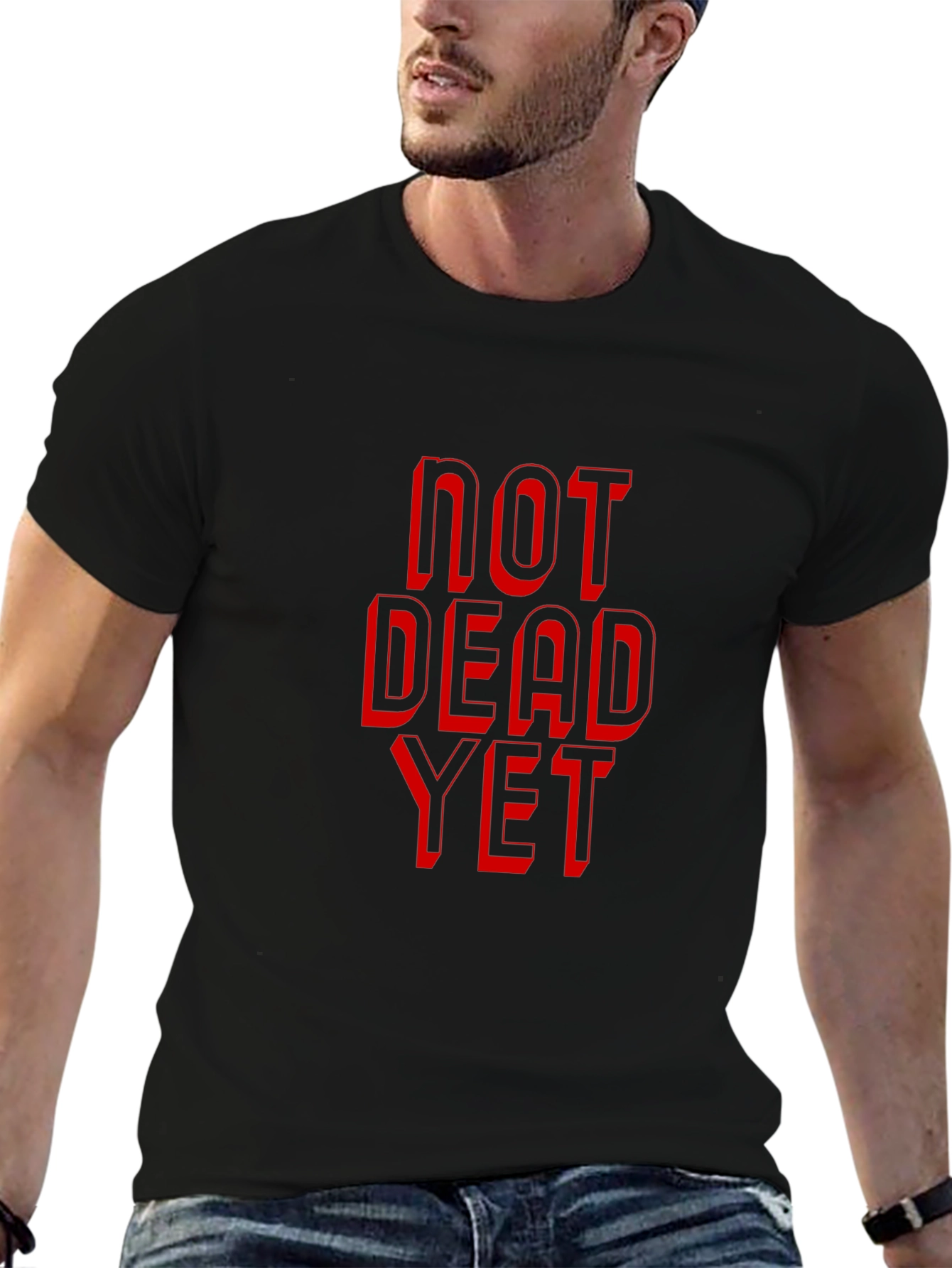 Not Dead Yet Graphic Tee - Black