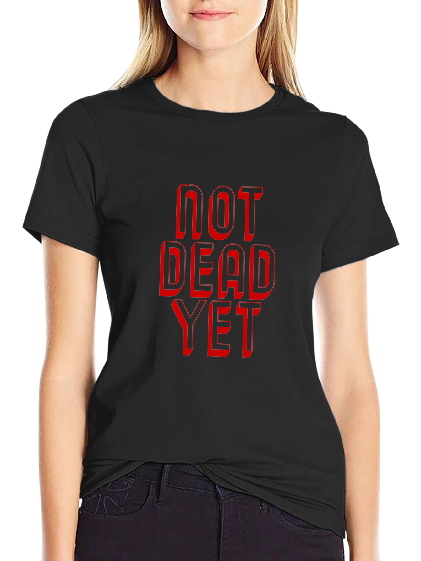 Not Dead Yet Graphic Tee - Black