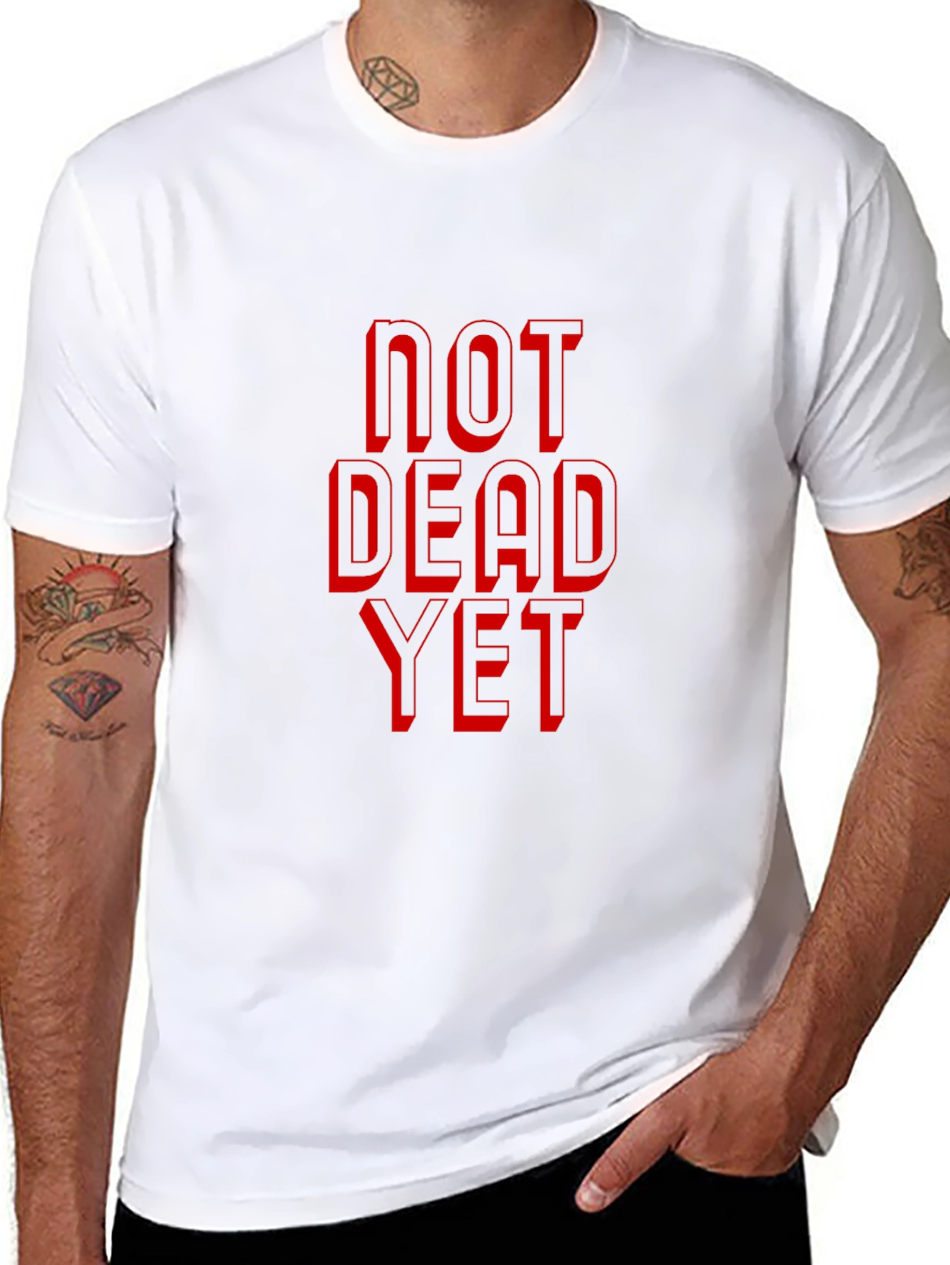 Not Dead Yet Graphic Tee - Black