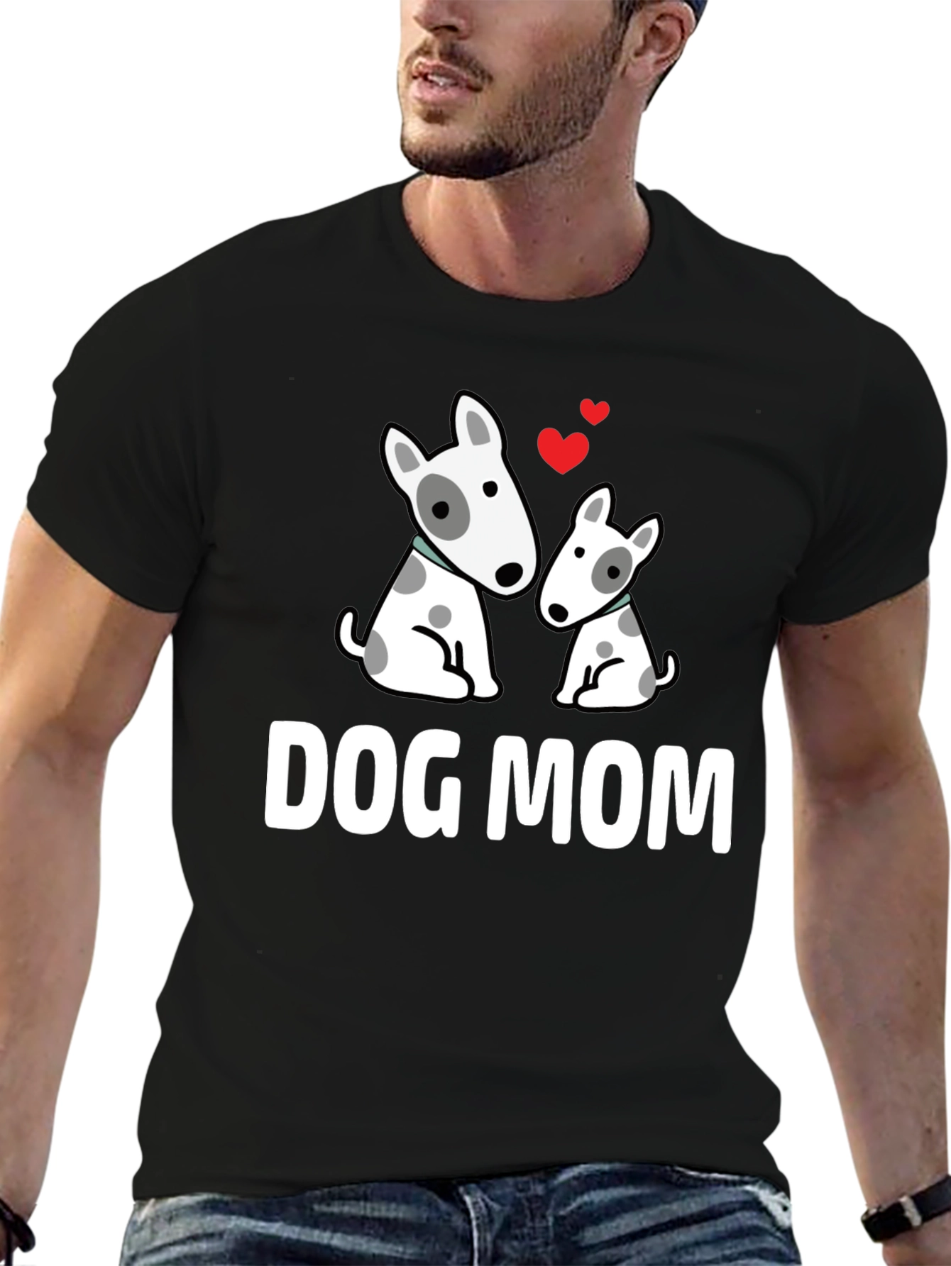 Dog Mom T-Shirt Cute Bull Terrier Gift