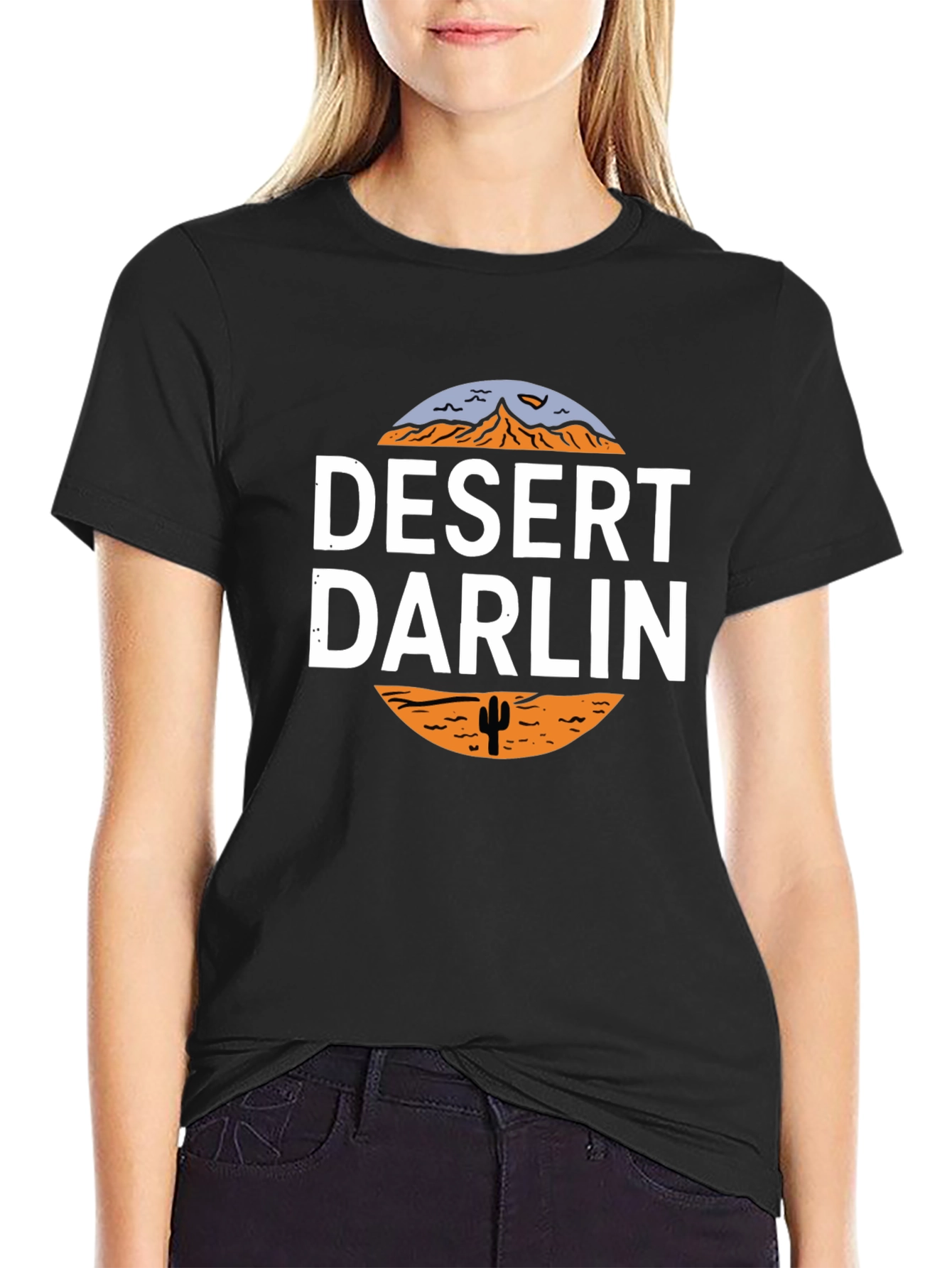 Desert Darlin Graphic Tee - Black Unisex T-Shirt