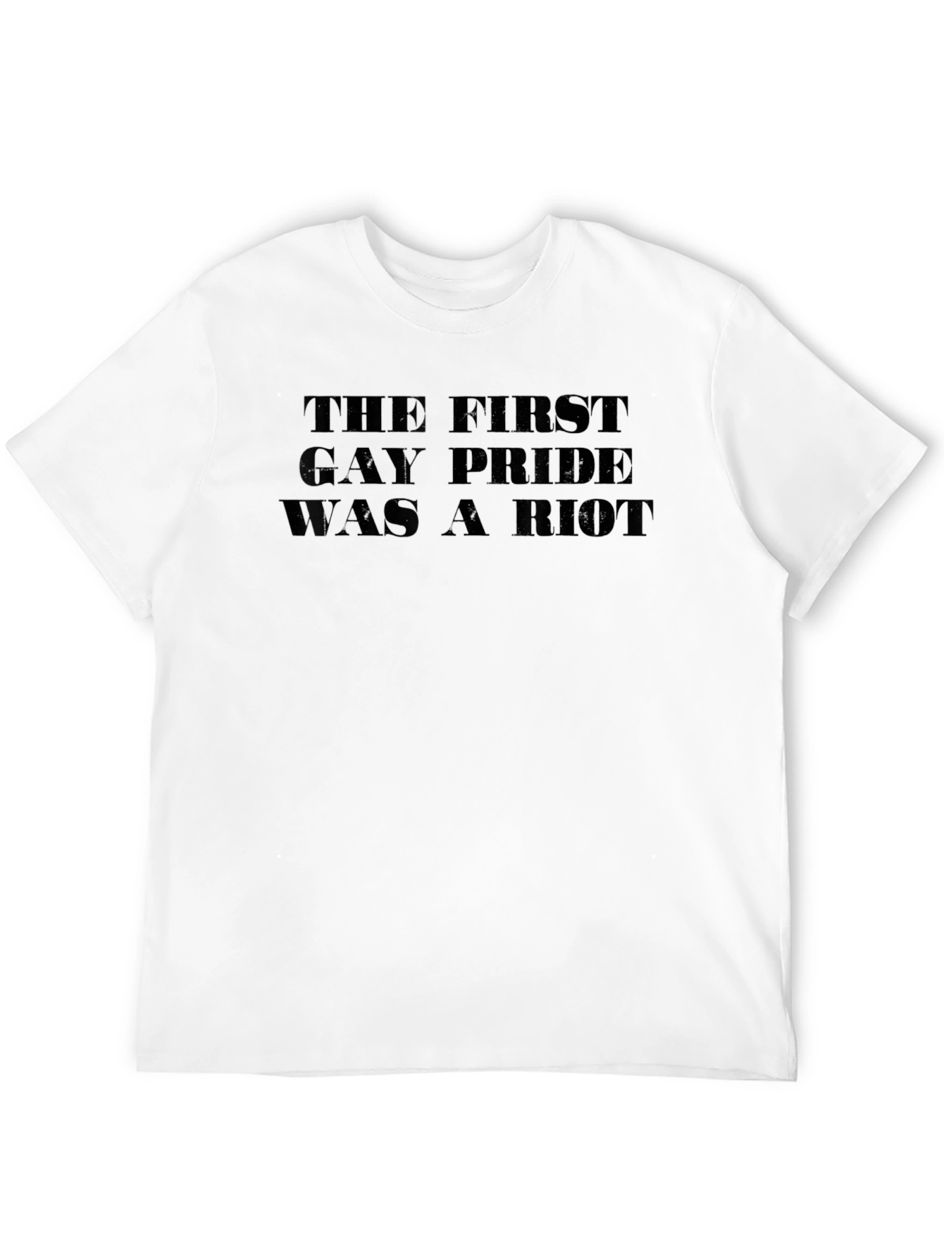 Gay Pride Riot Tee - Unisex Black T-Shirt