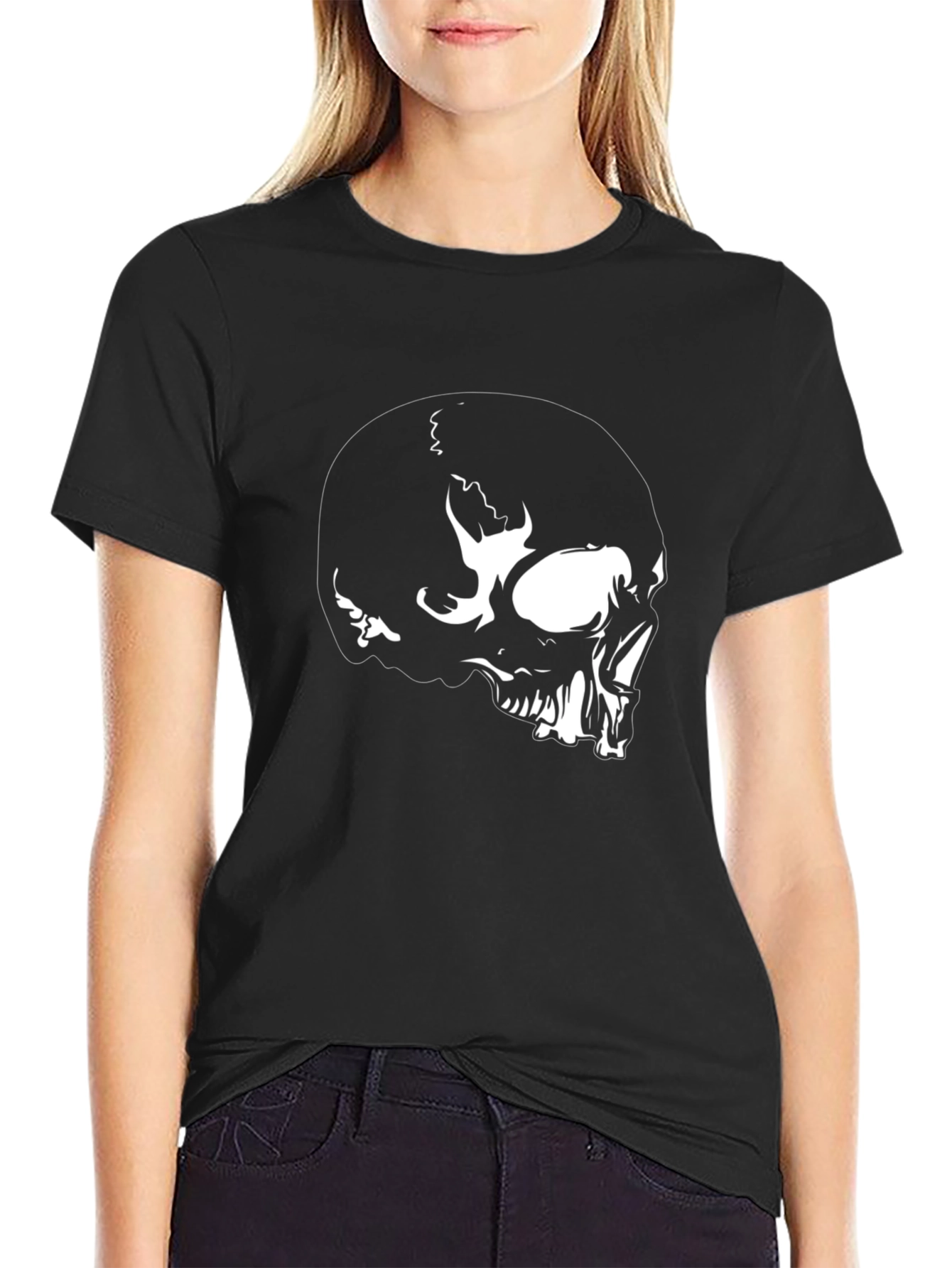 Skull Graphic Black T-Shirt for Men