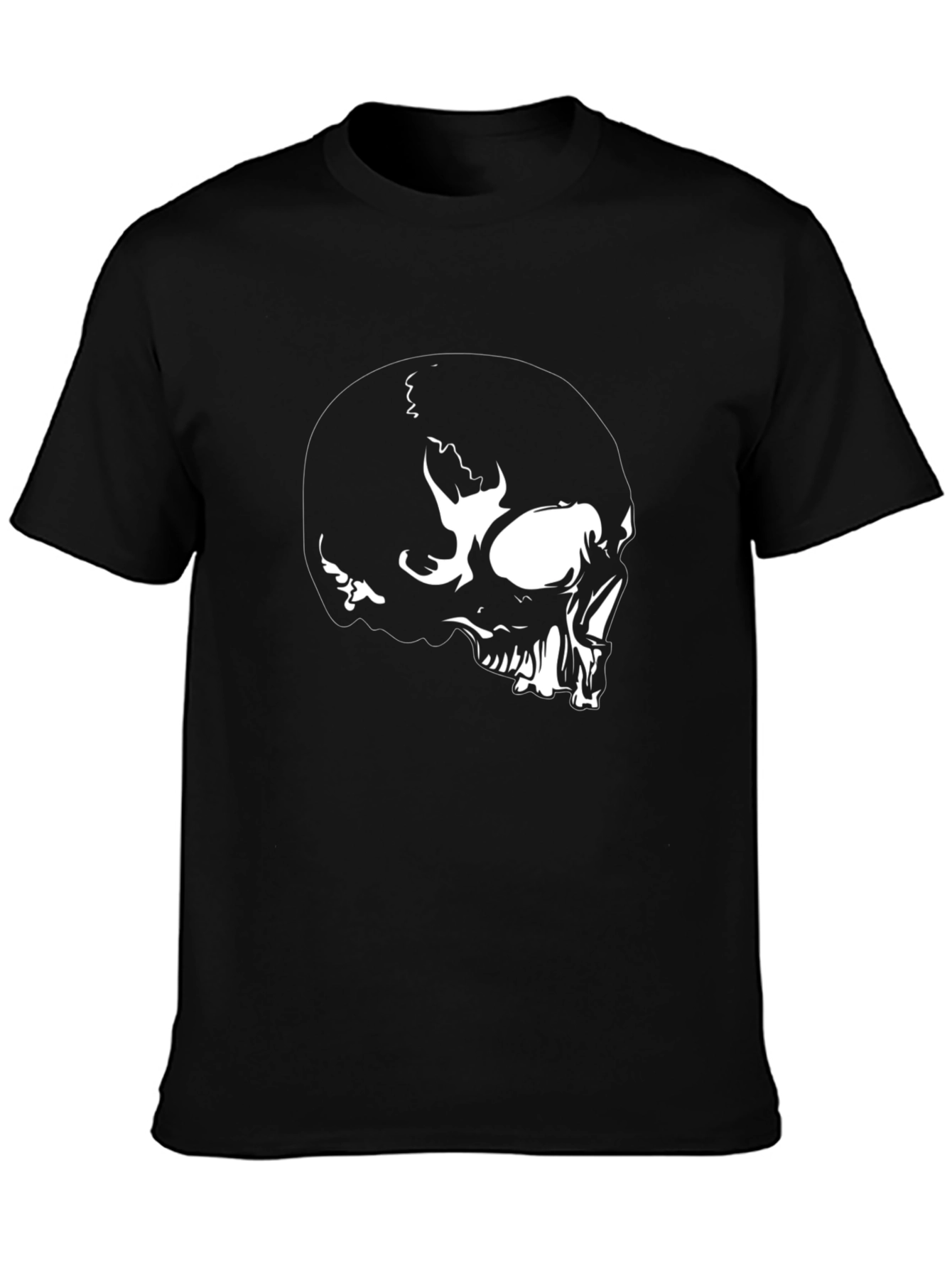 Skull Graphic Black T-Shirt for Men