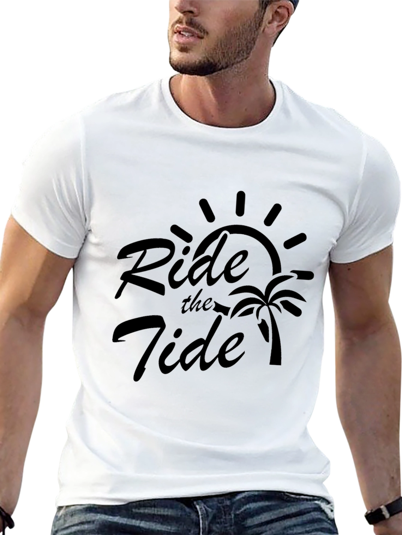 Ride the Tide Graphic Tee - Black