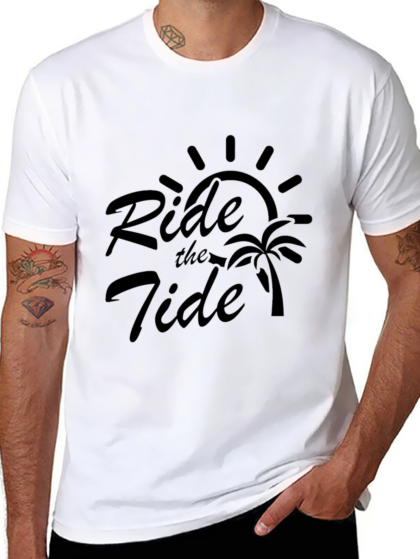 Ride the Tide Graphic Tee - Black