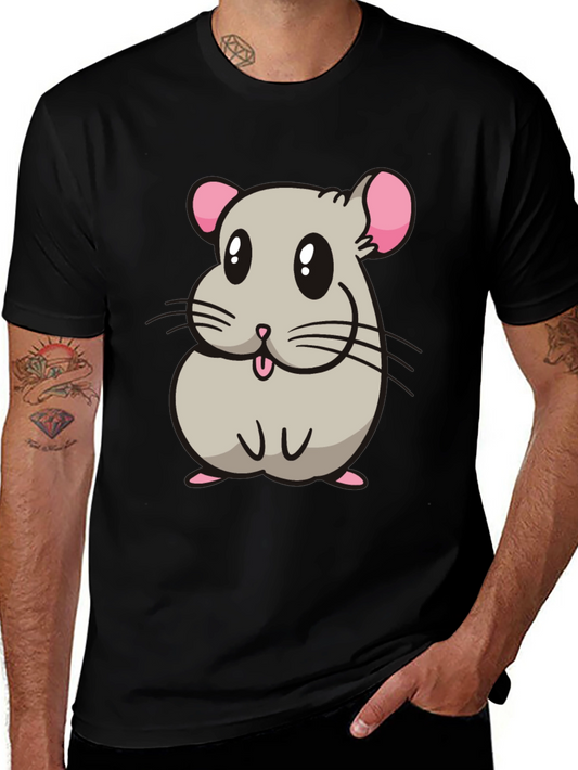 Cute Hamster Cartoon Graphic T-Shirt