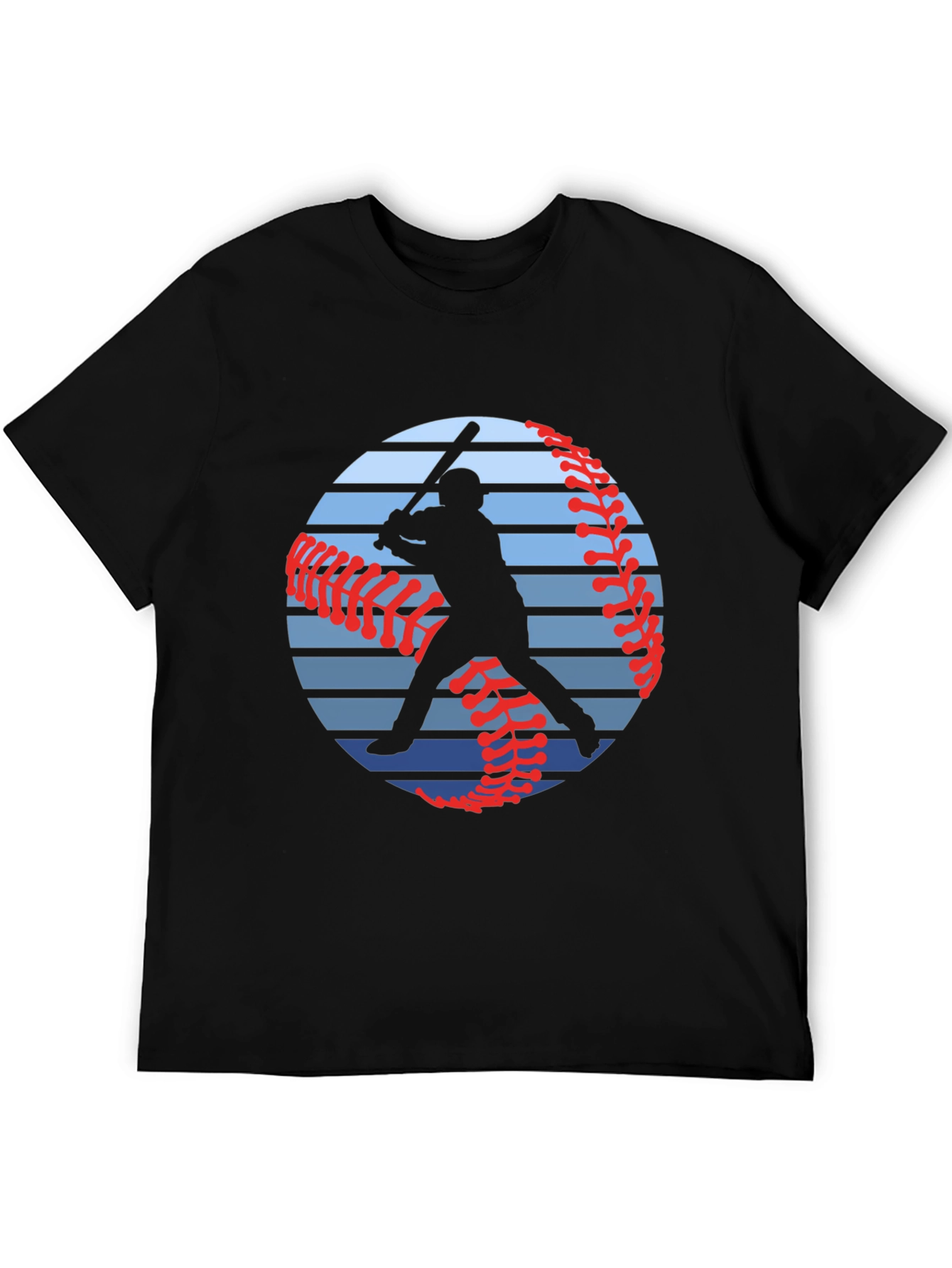 Baseball Silhouette Graphic T-Shirt