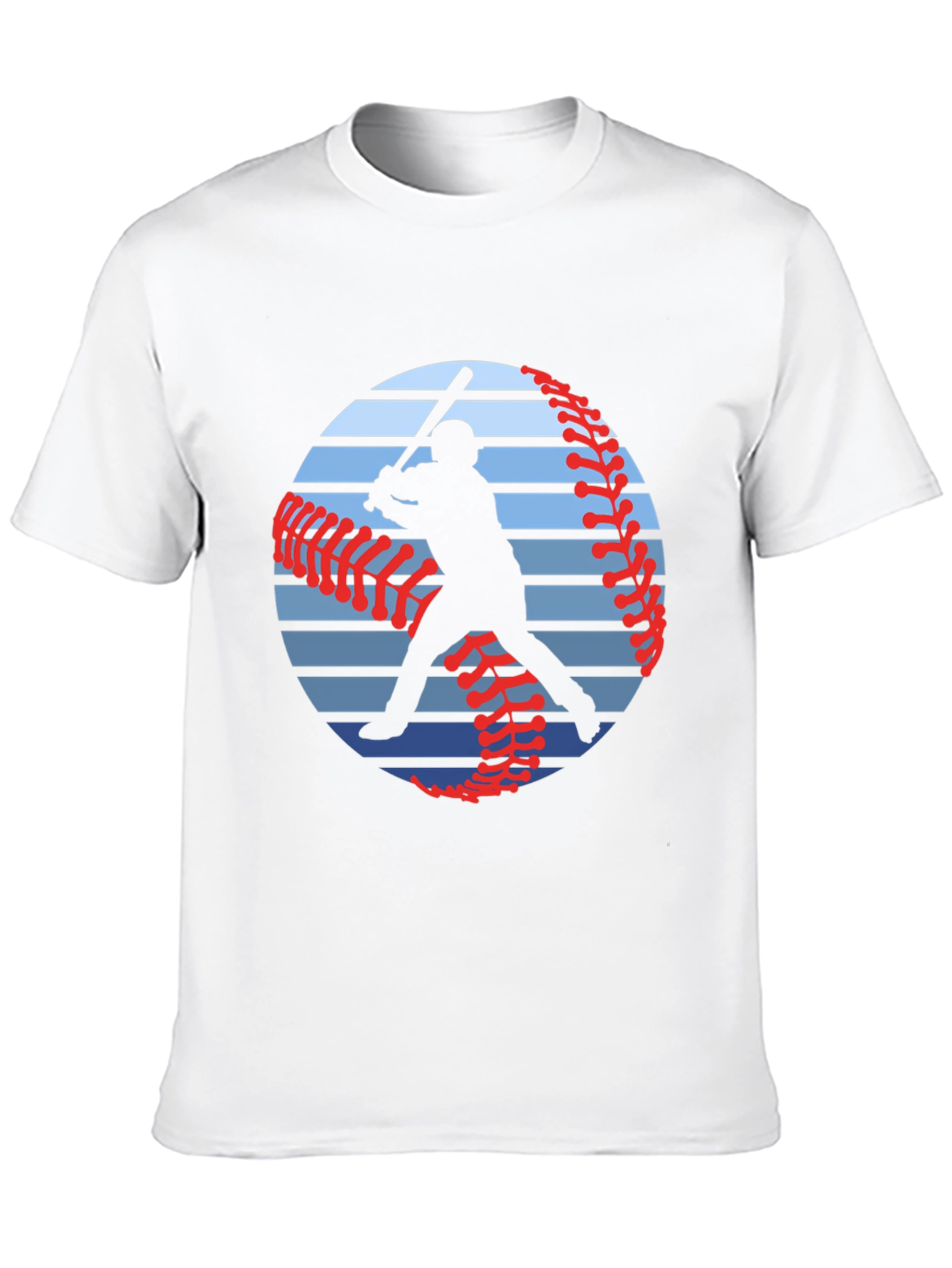 Baseball Silhouette Graphic T-Shirt