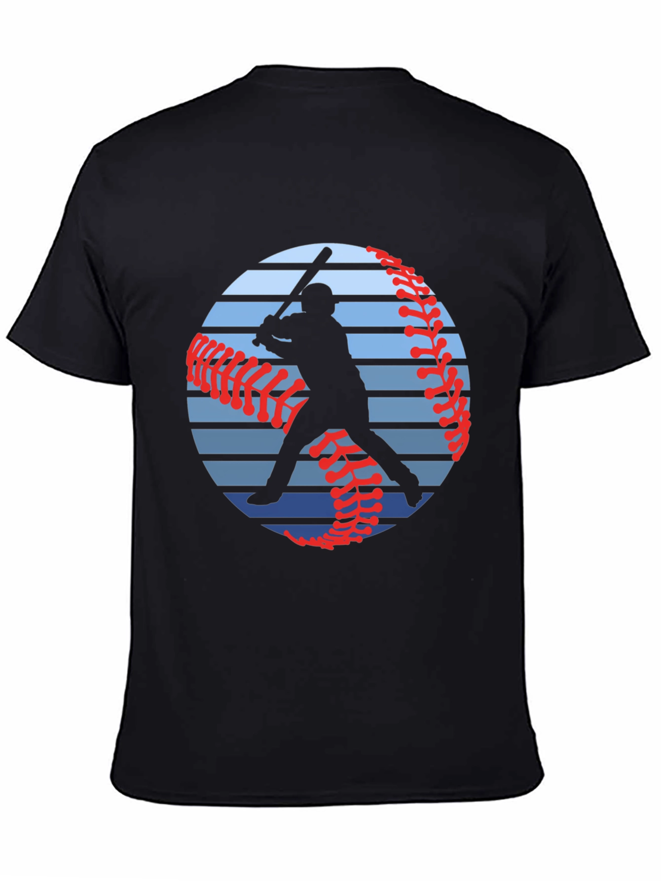 Baseball Silhouette Graphic T-Shirt