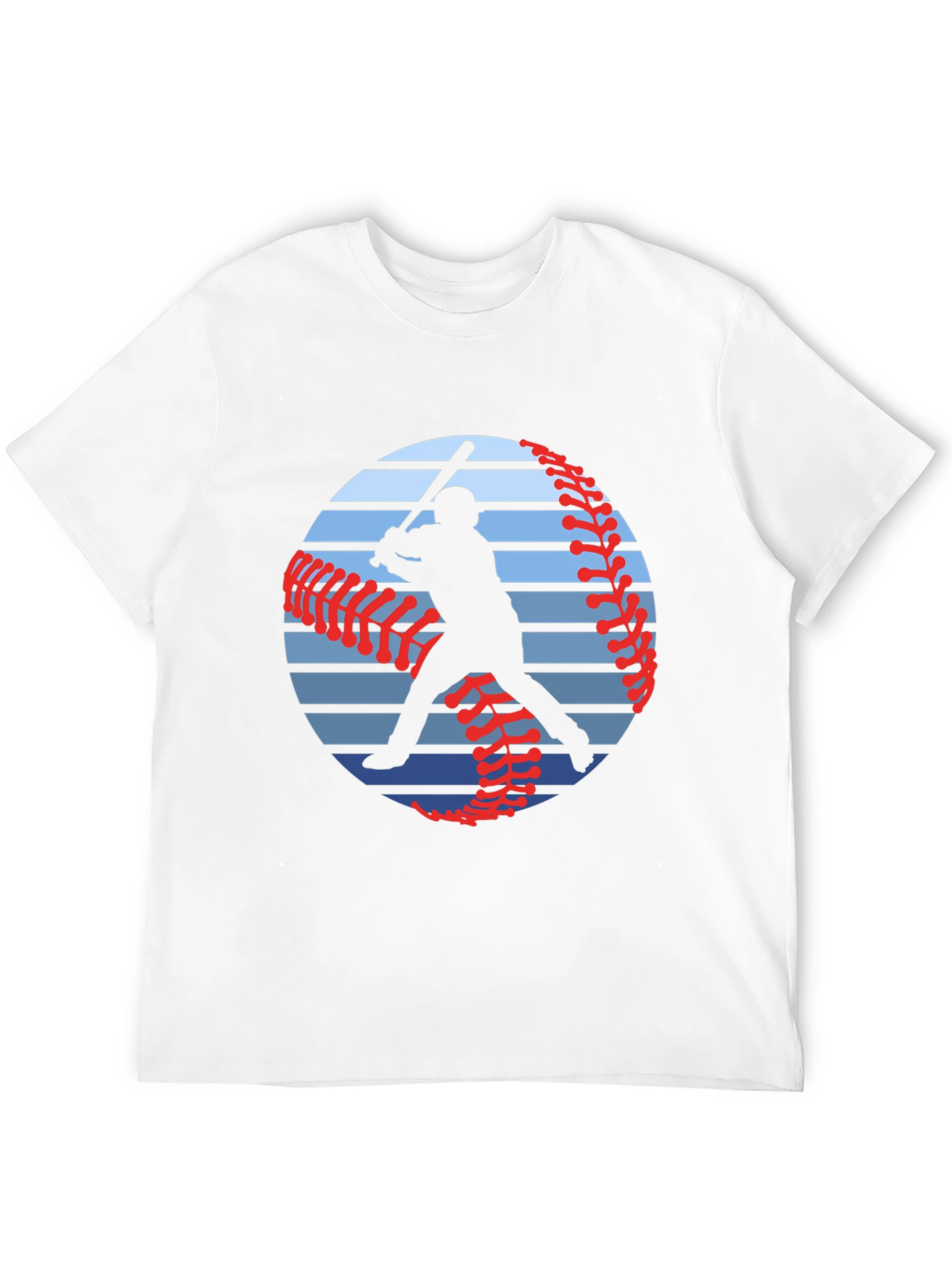 Baseball Silhouette Graphic T-Shirt