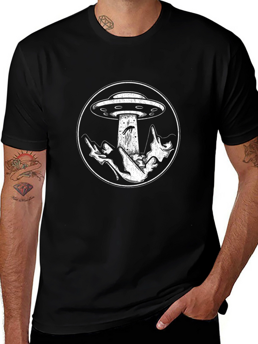 UFO Abduction Graphic T-Shirt