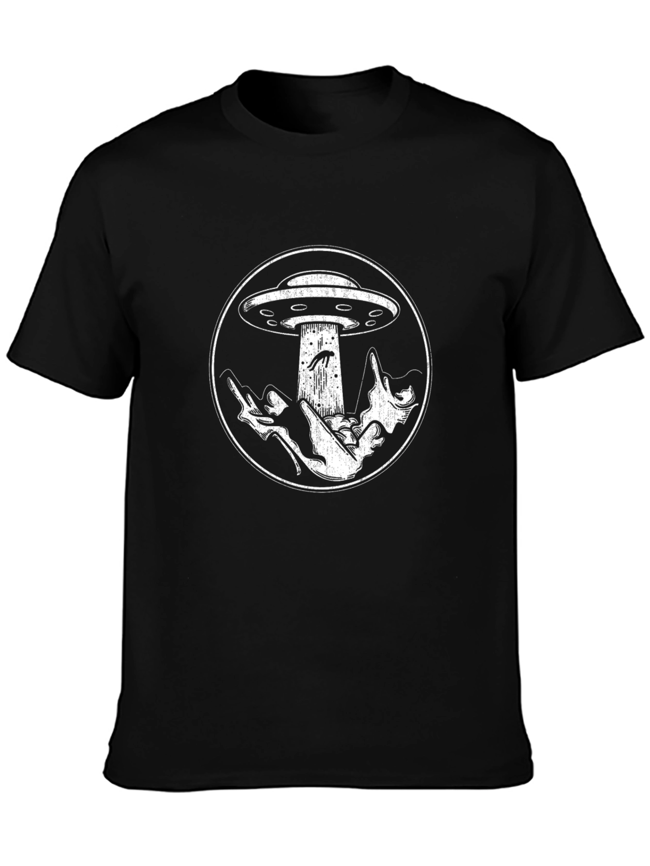 UFO Abduction Graphic T-Shirt