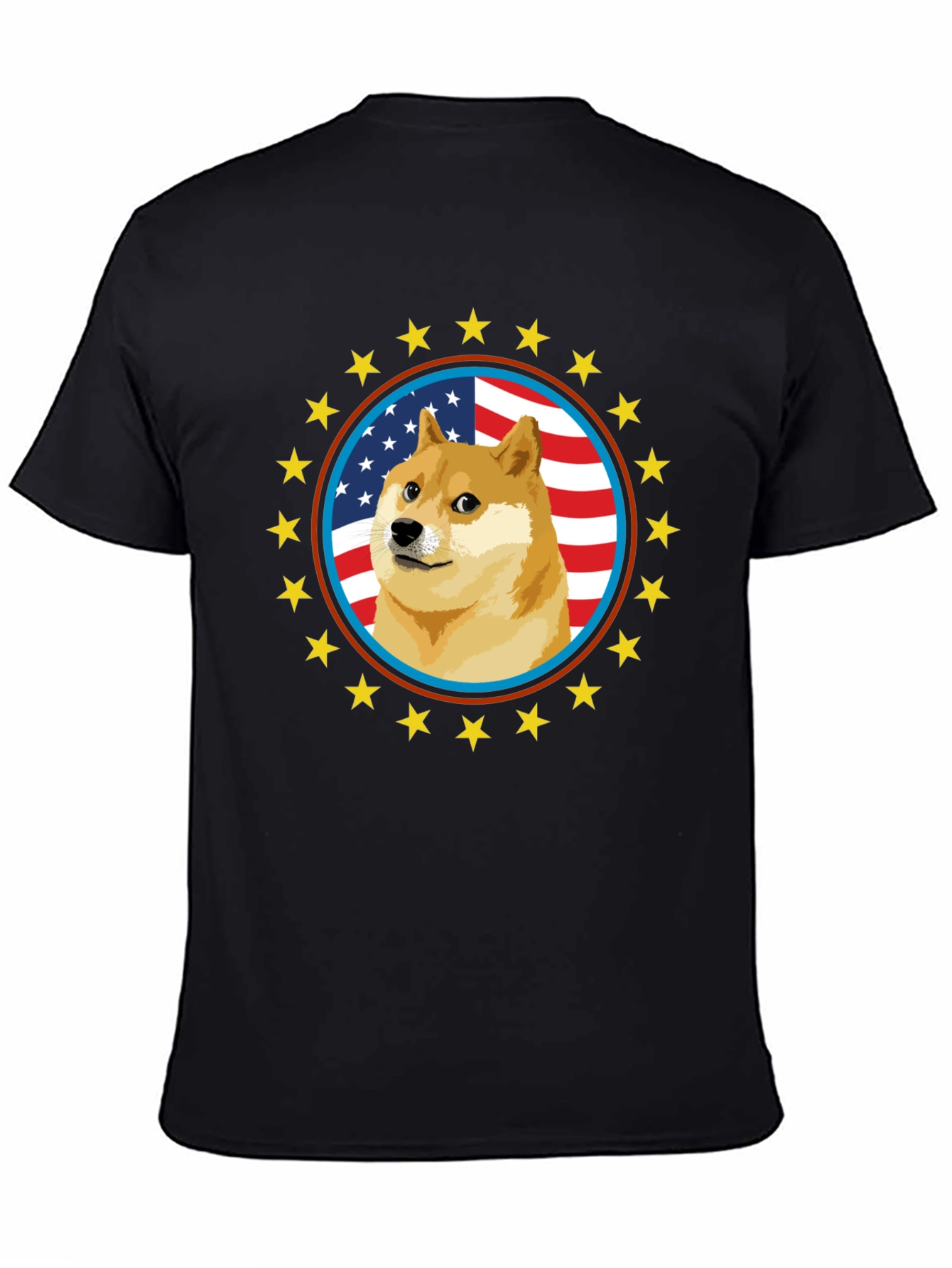Doge Meme American Flag T-Shirt