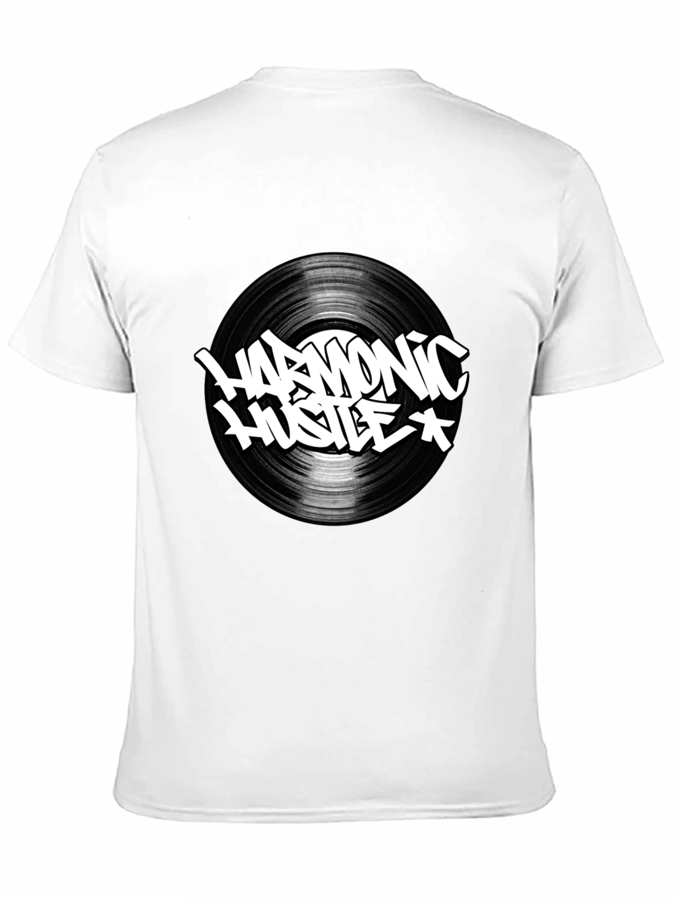 Harmonic Hustle Graphic Tee - Black Cotton T-Shirt