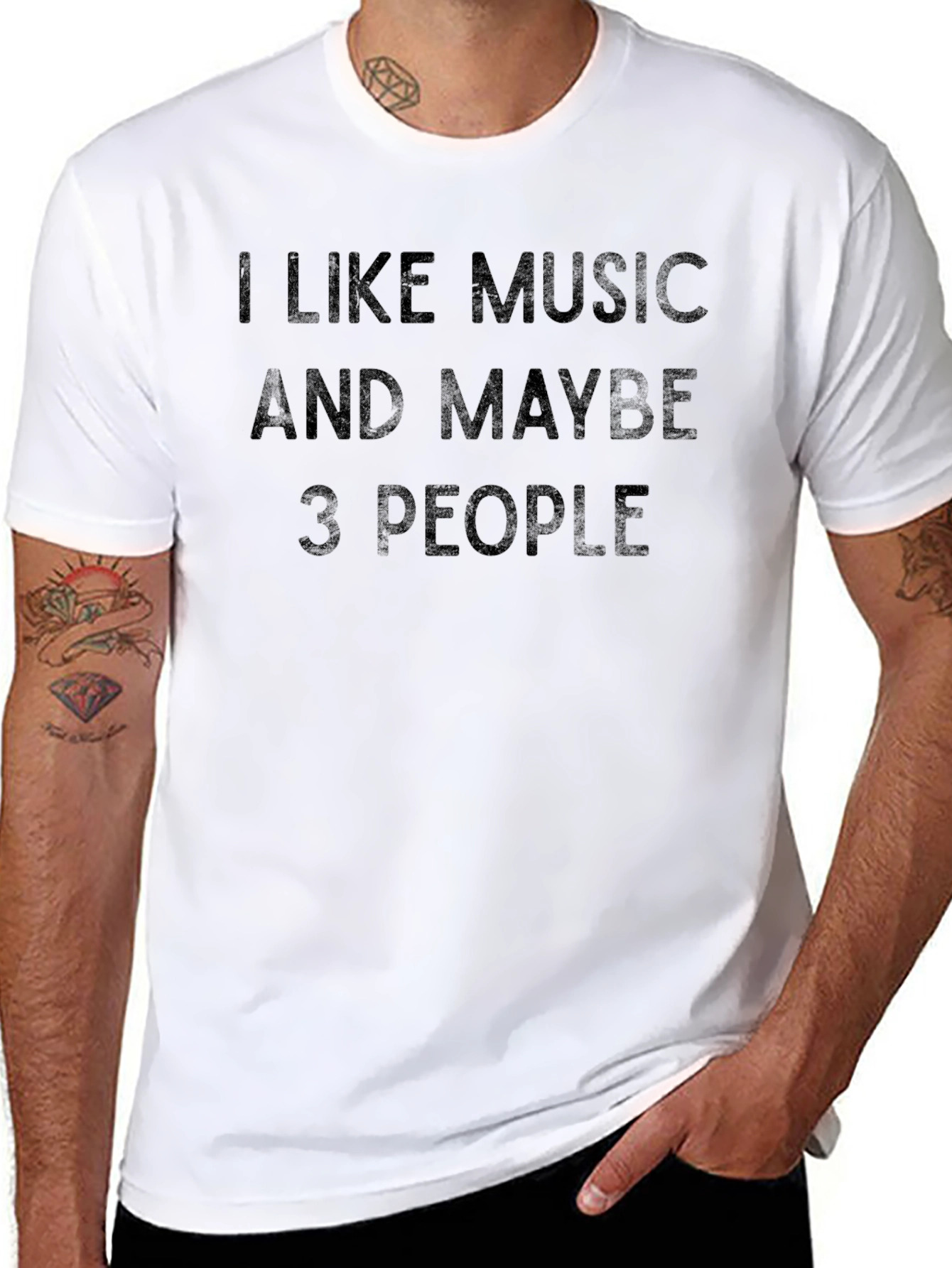 I Like Music And Maybe 3 People T-Shirt