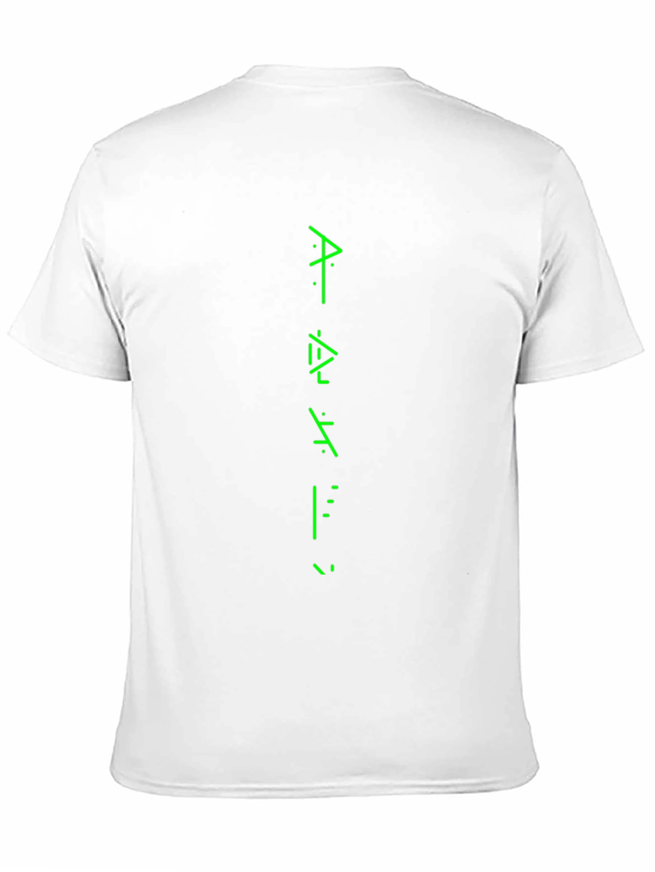 Mystery Script Black Graphic Tee for Men