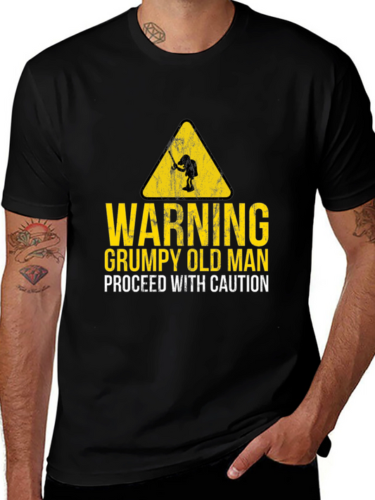 Grumpy Old Man Warning Graphic Tee