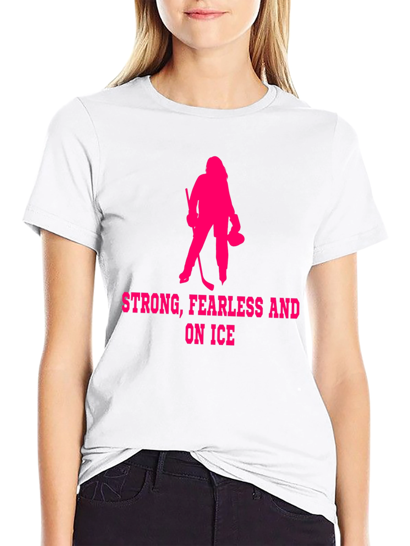 Strong Fearless Ice Hockey T-Shirt