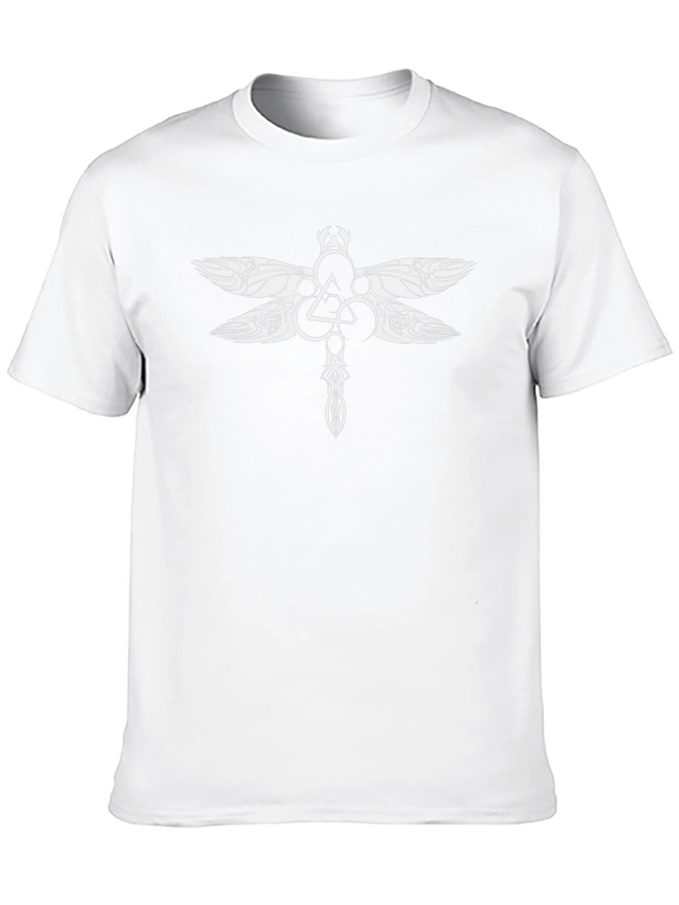Dragonfly Graphic Tee - Stylish Black Cotton Blend