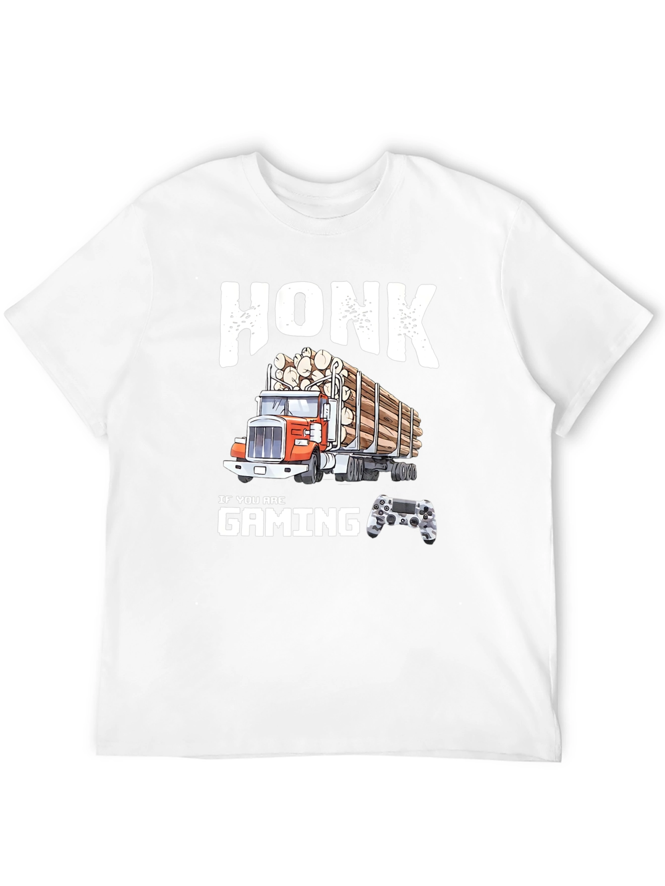 Honk If You Are Gaming Funny Trucker T-Shirt