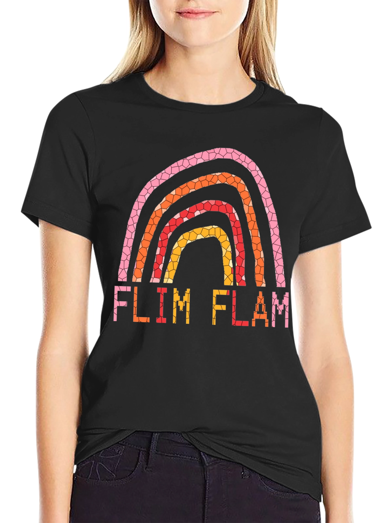 Flim Flam Rainbow Graphic T-Shirt
