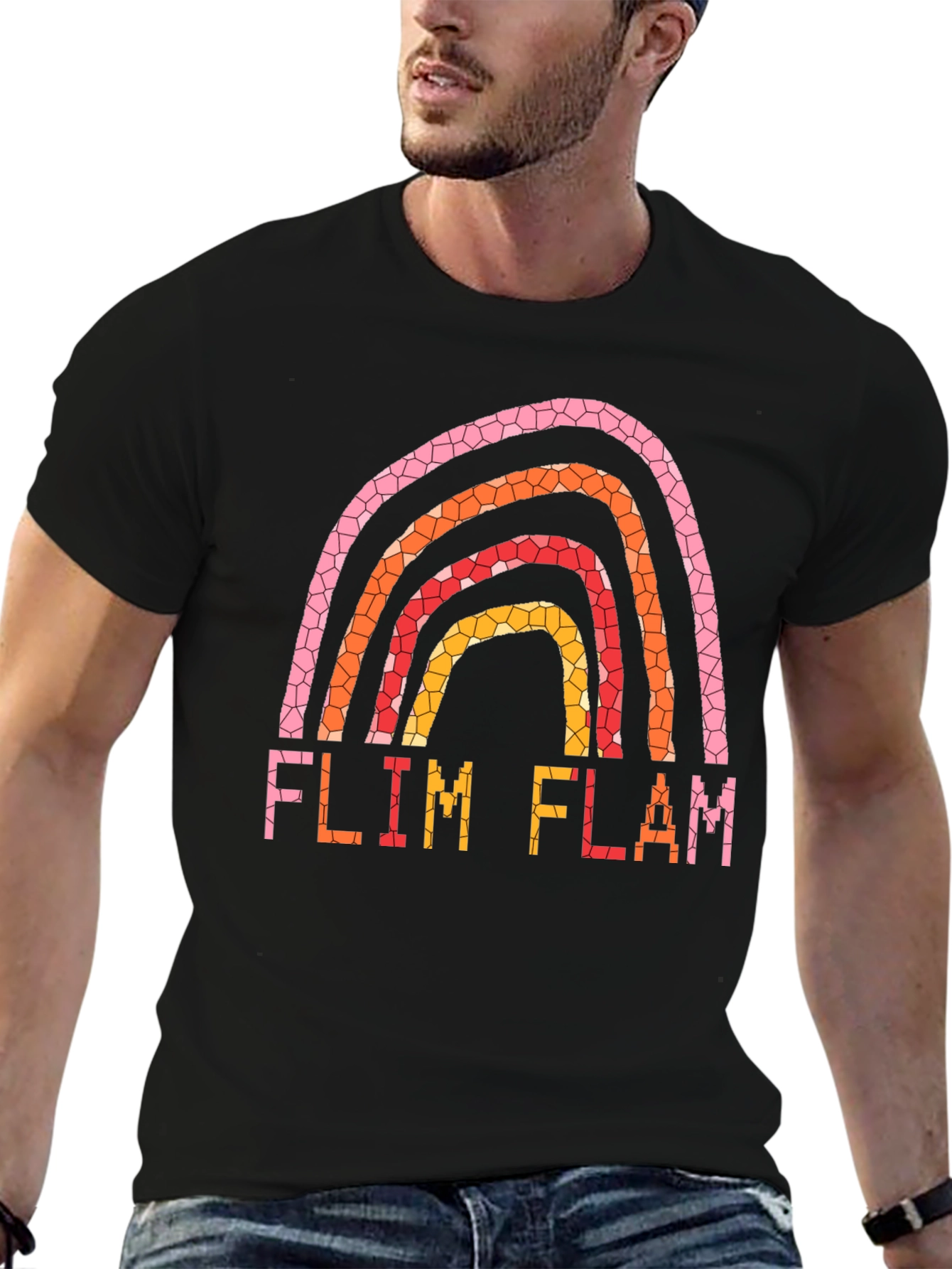 Flim Flam Rainbow Graphic T-Shirt