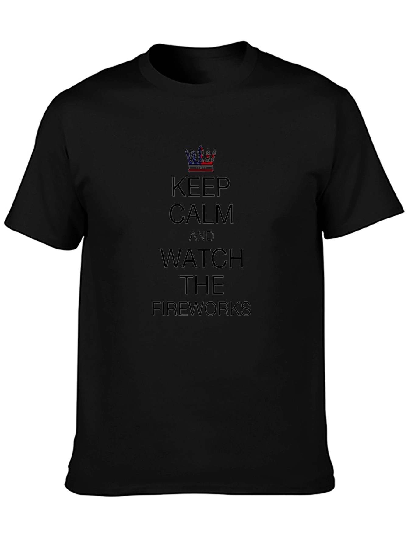 Keep Calm Fireworks T-Shirt - Patriotic Design
