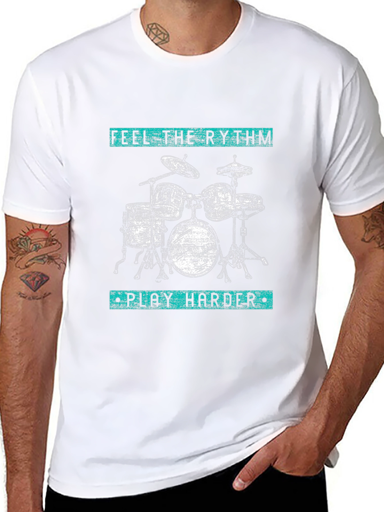 Feel the Rhythm Drum Kit T-Shirt