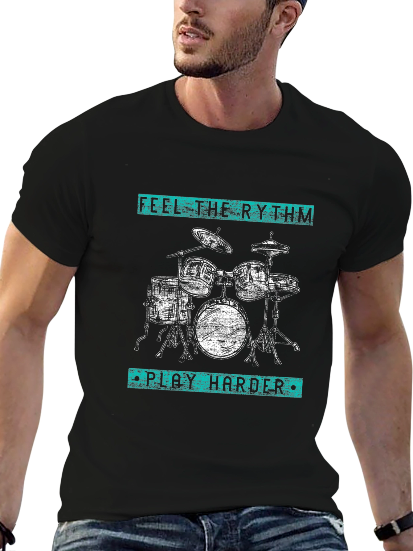 Feel the Rhythm Drum Kit T-Shirt
