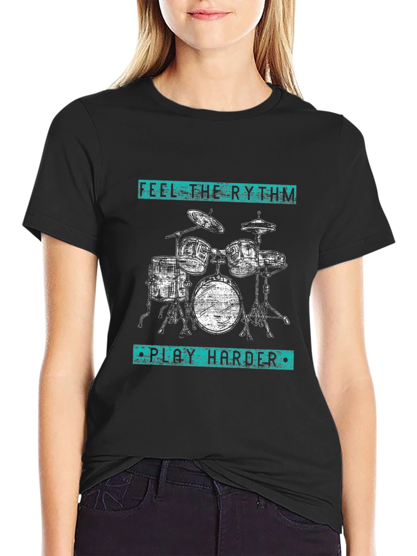 Feel the Rhythm Drum Kit T-Shirt
