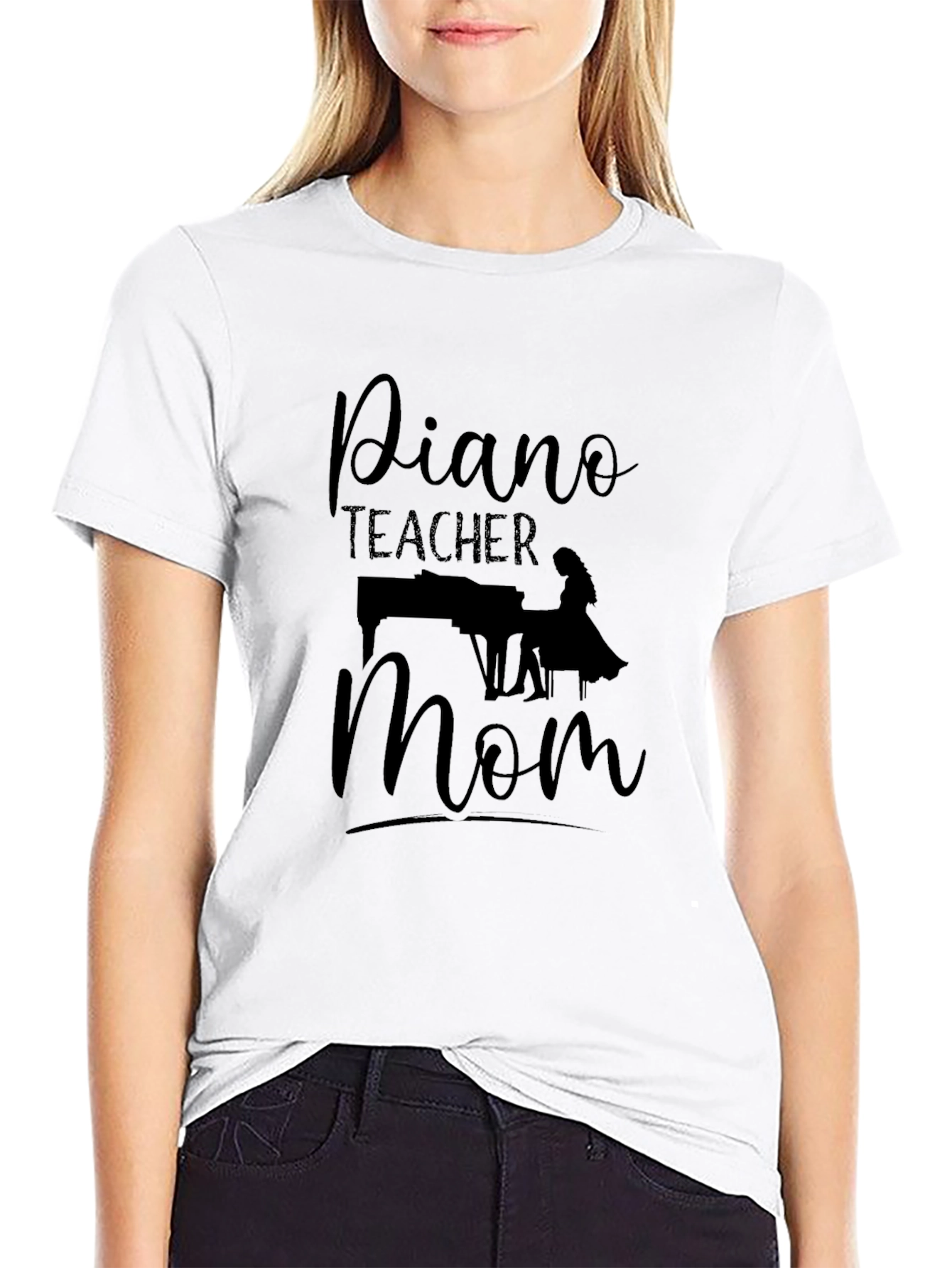 Piano Teacher Mom T-Shirt - Music Lover Tee
