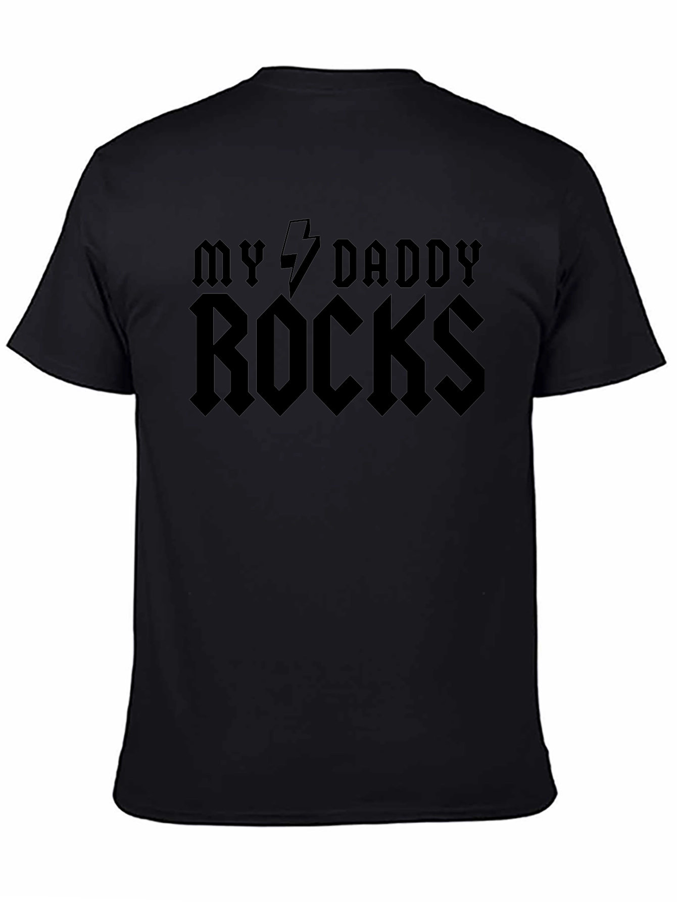 My Daddy Rocks Graphic Tee - Cool Dad T-Shirt