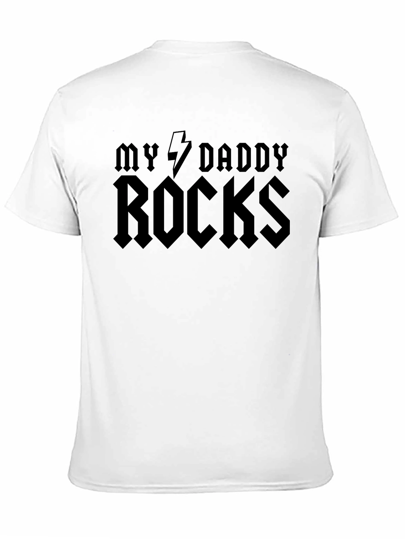 My Daddy Rocks Graphic Tee - Cool Dad T-Shirt