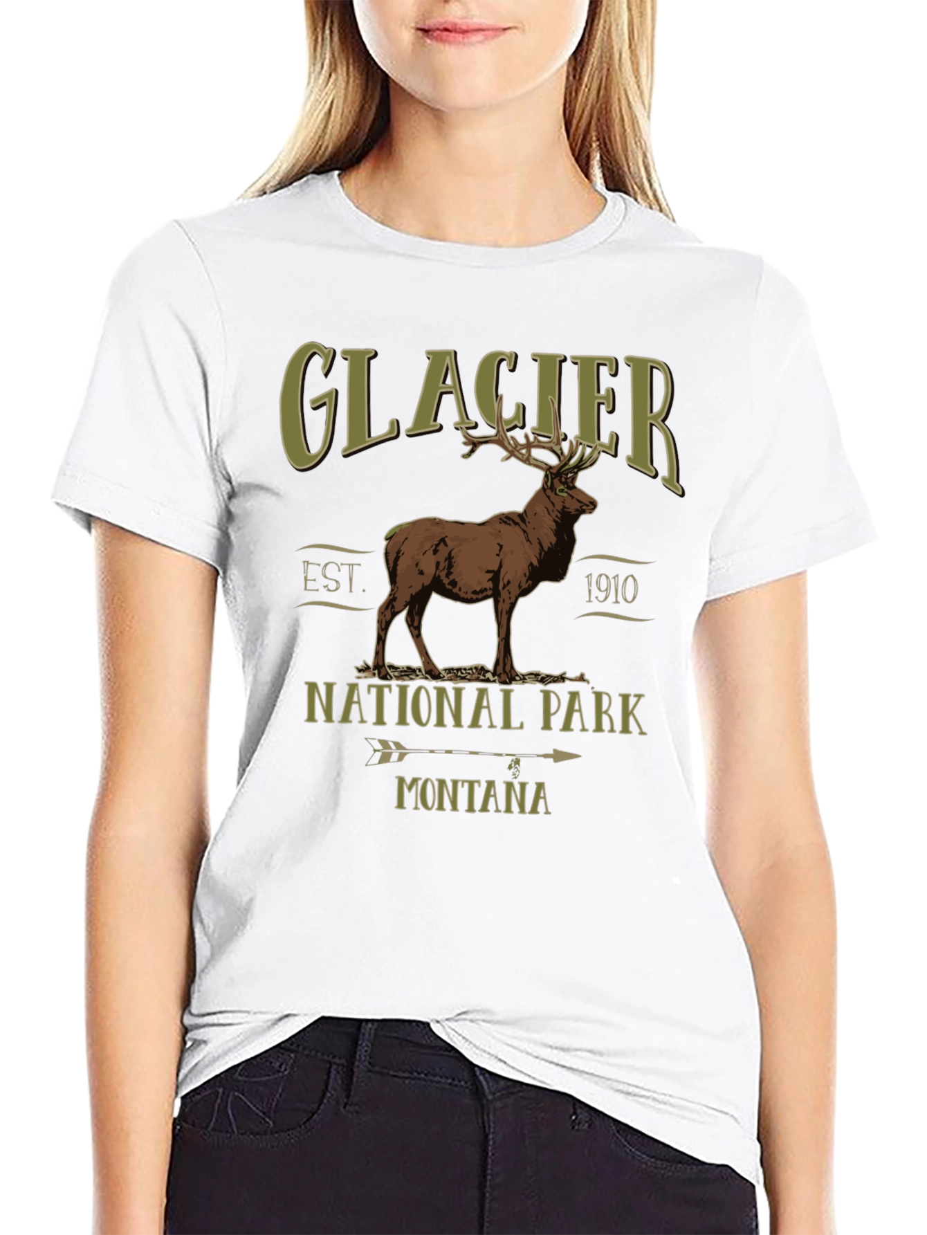 Glacier National Park Elk T-Shirt